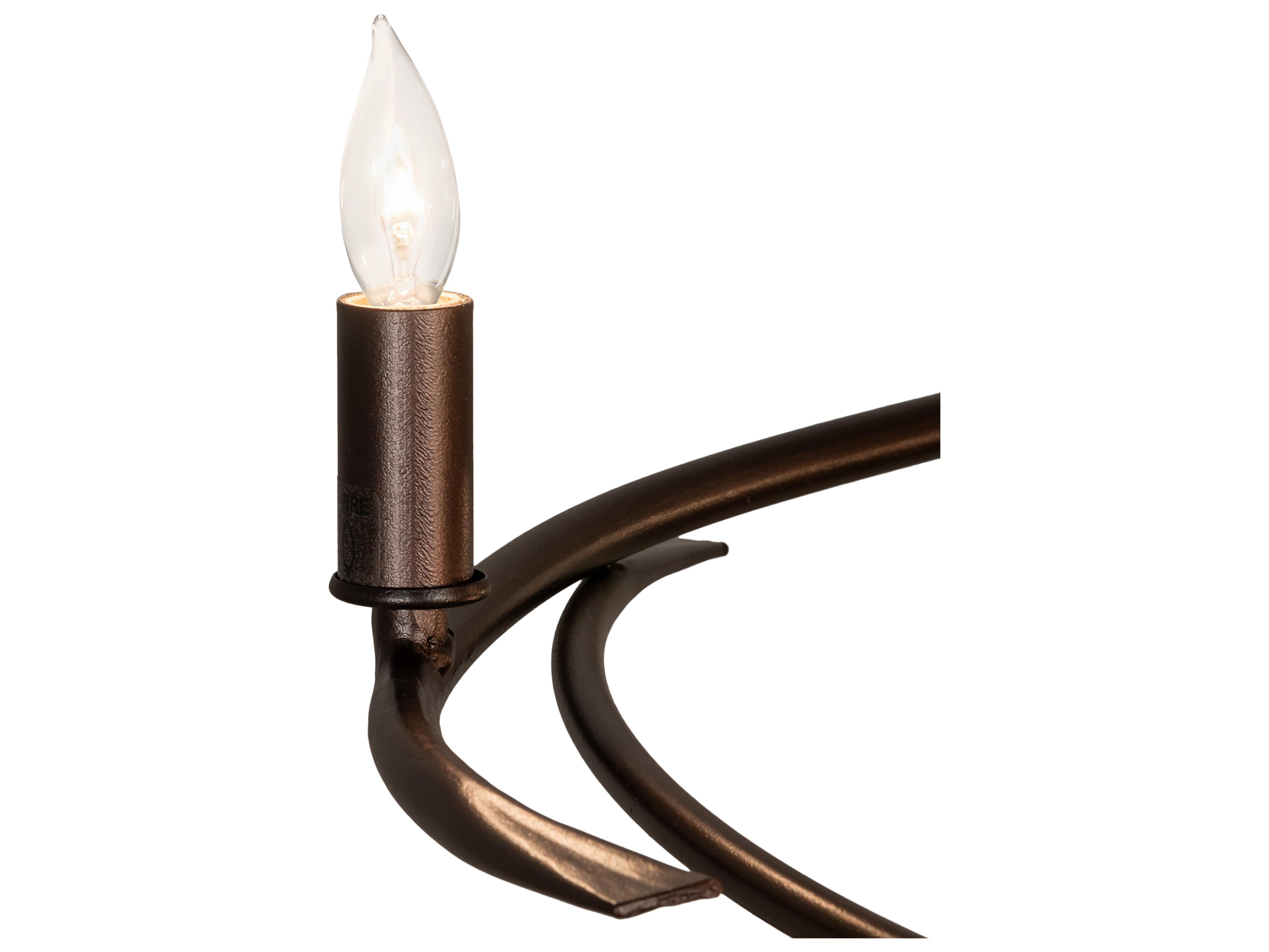 Meyda Cyclone 15-Light Mahogany Bronze Tiered Island Pendant