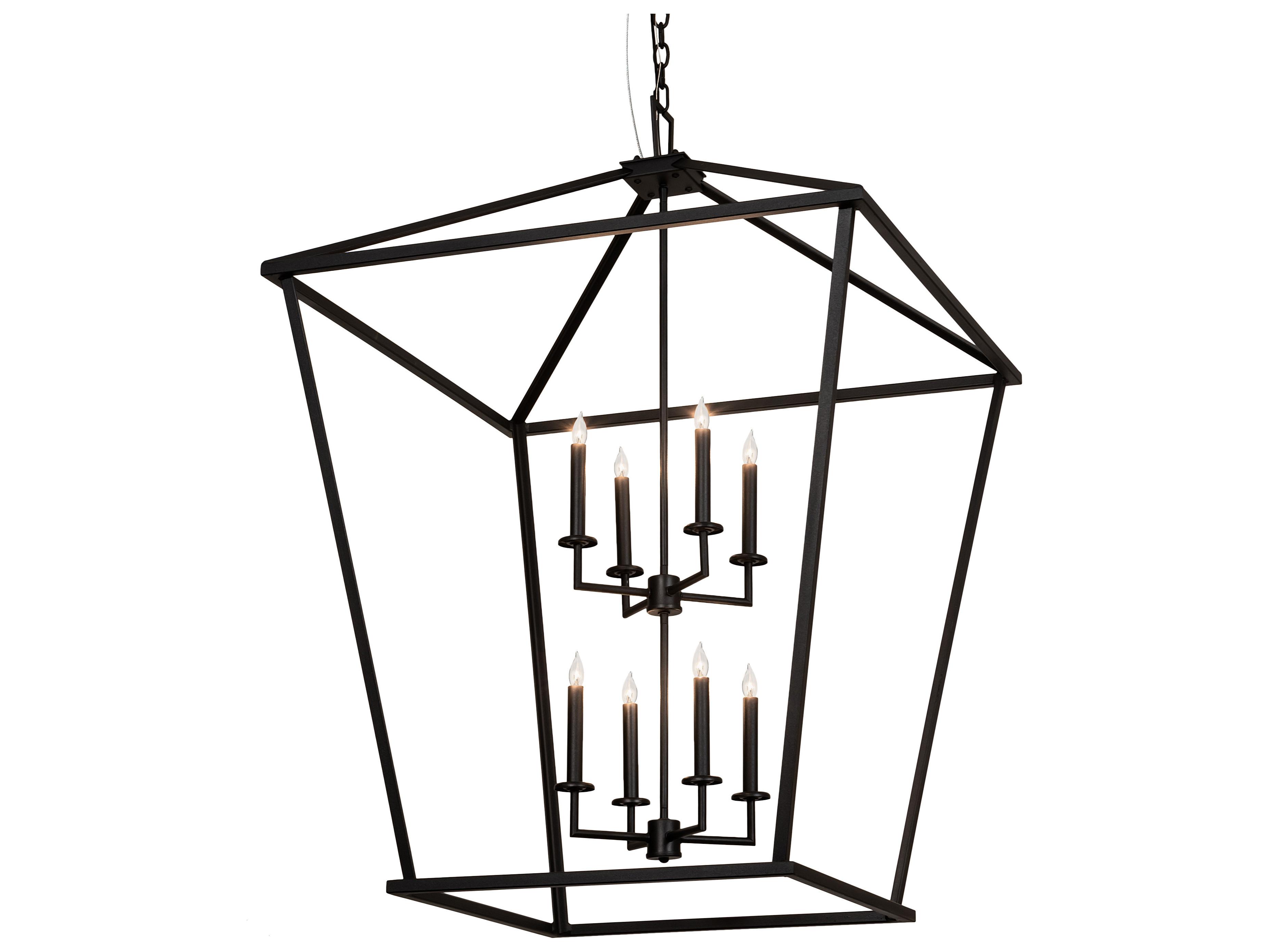 Meyda Kitzi 8-Light Black Candelabra Chandelier