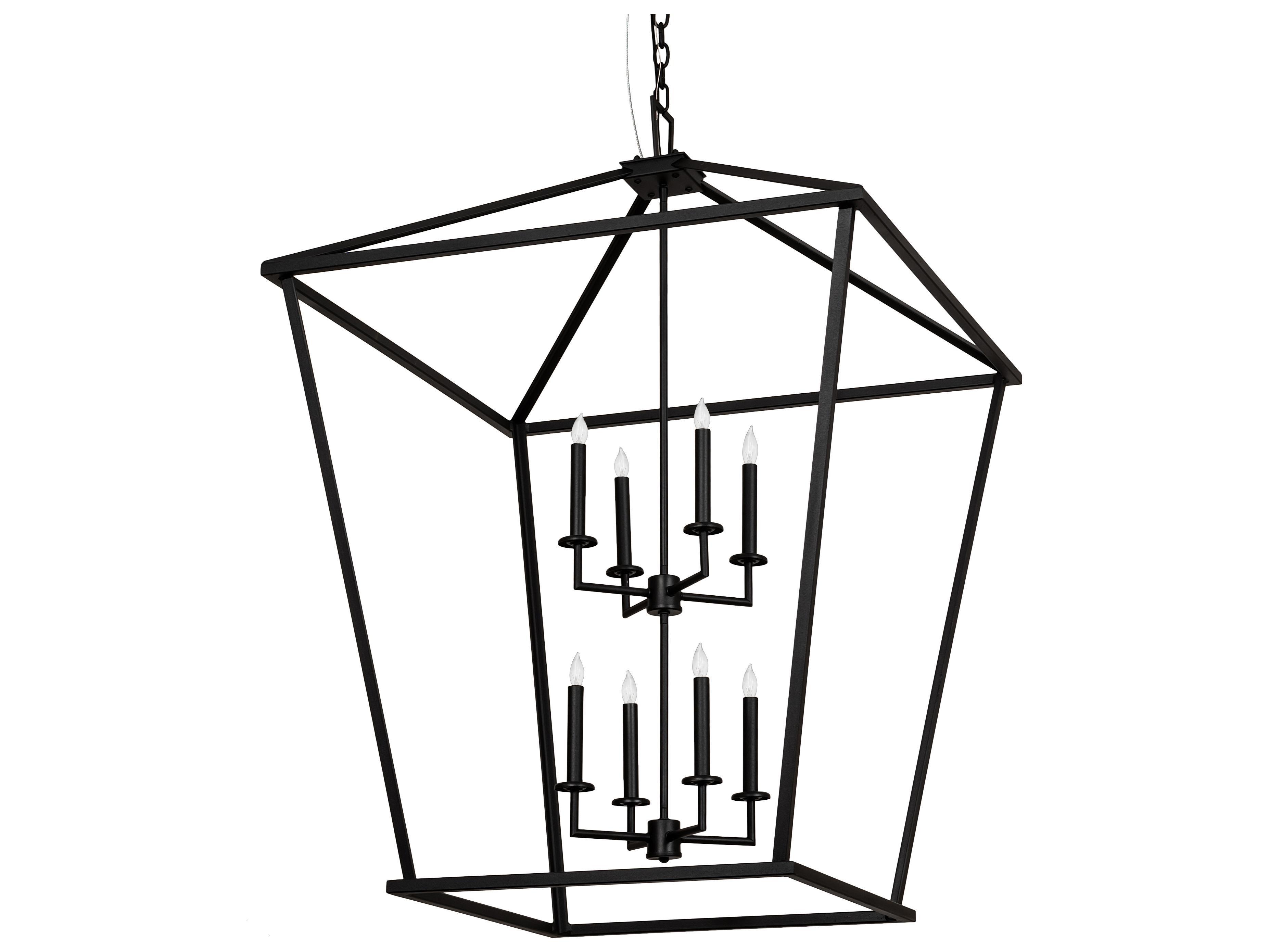 Meyda Kitzi 8-Light Black Candelabra Chandelier