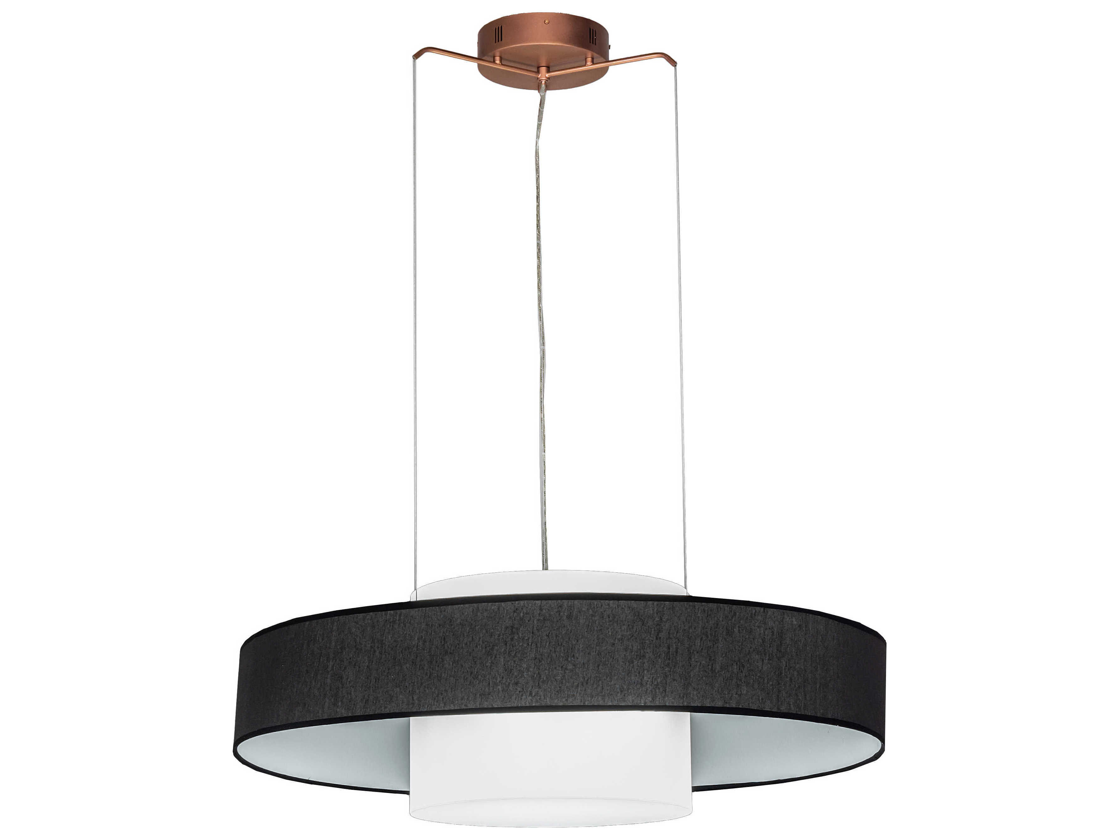 Meyda Ashton Copper Black LED Round Pendant