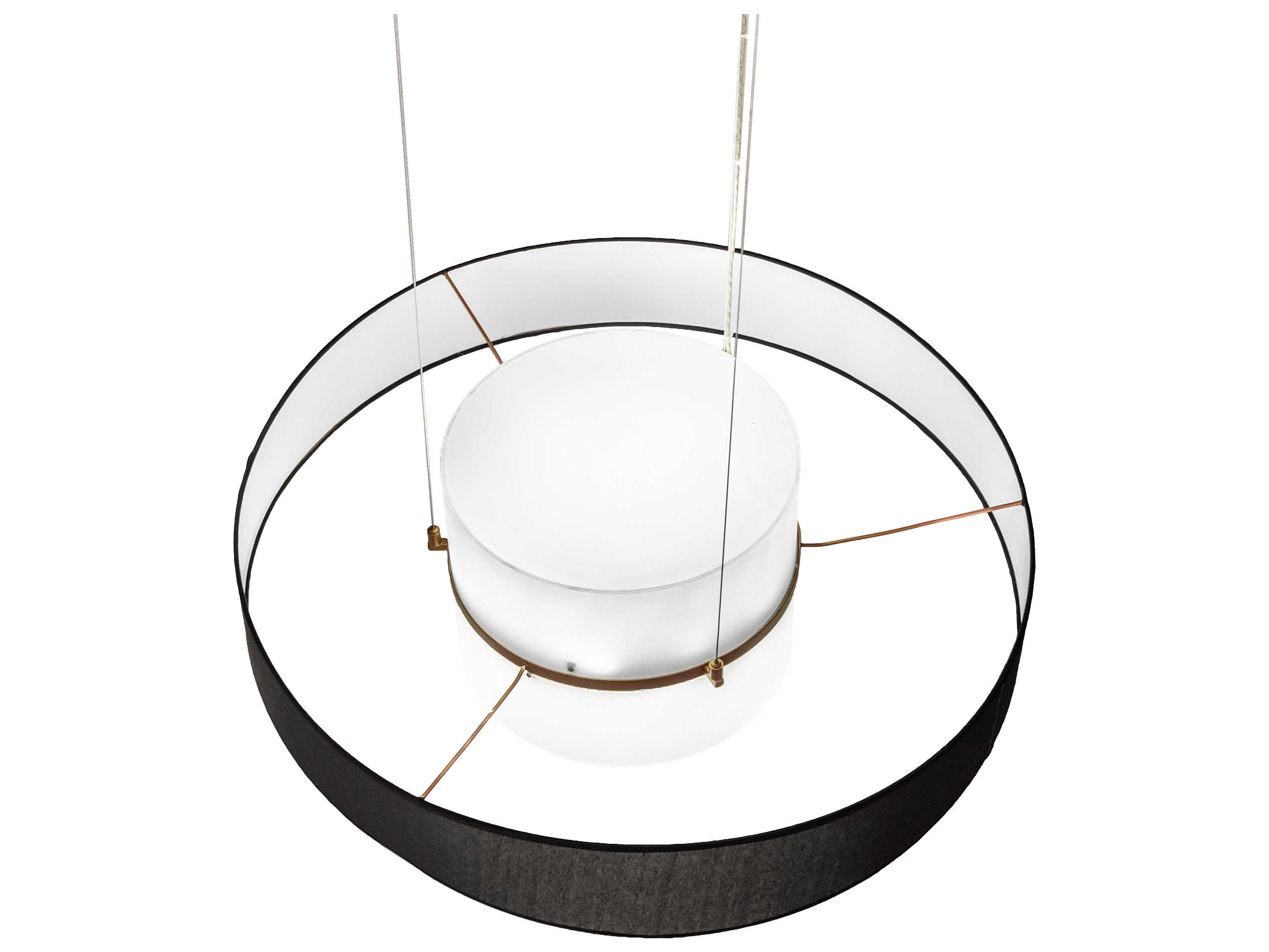 Meyda Ashton Copper Black LED Round Pendant