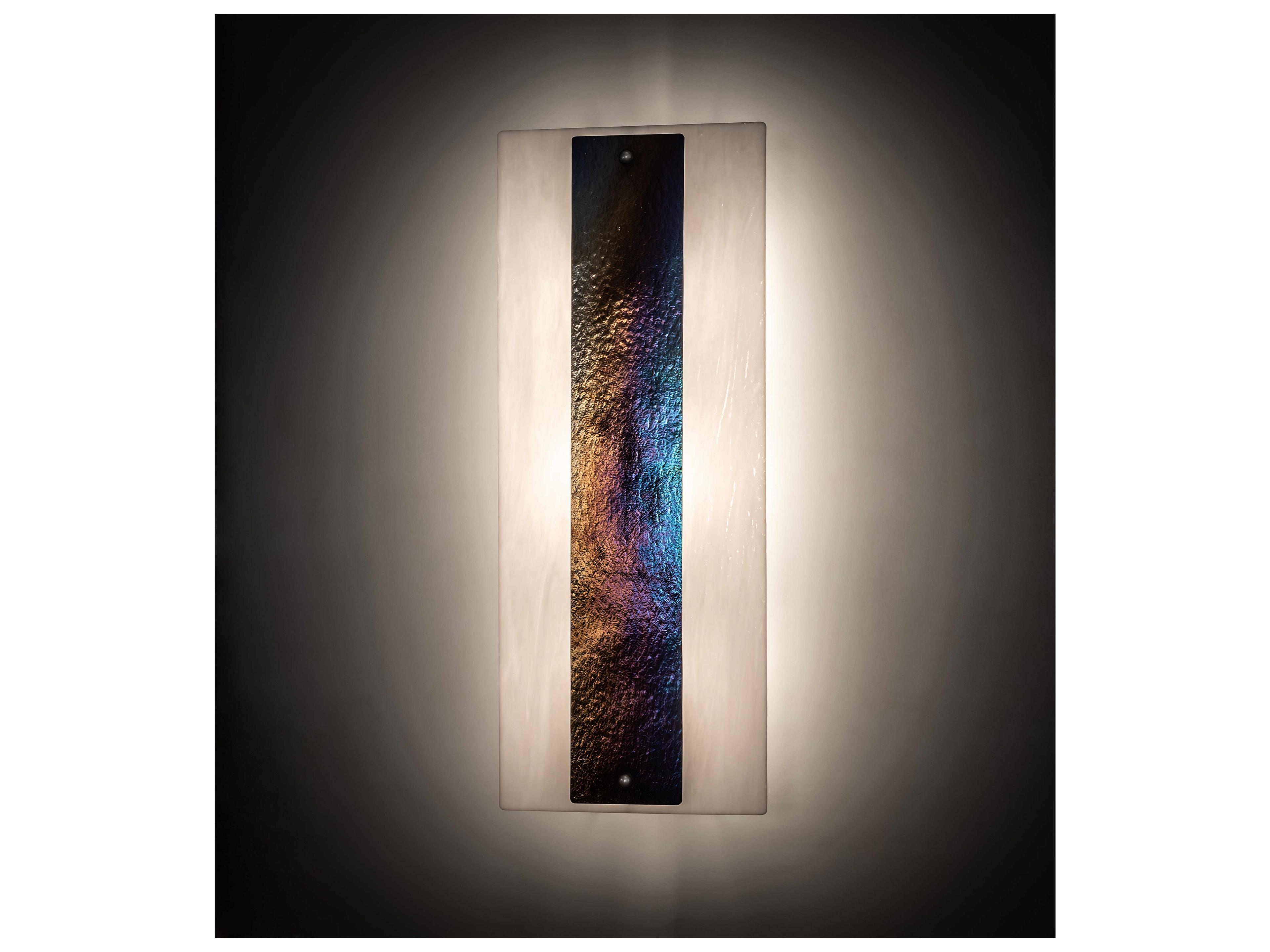 Meyda Metro 3-Light Nickel White Glass Wall Sconce