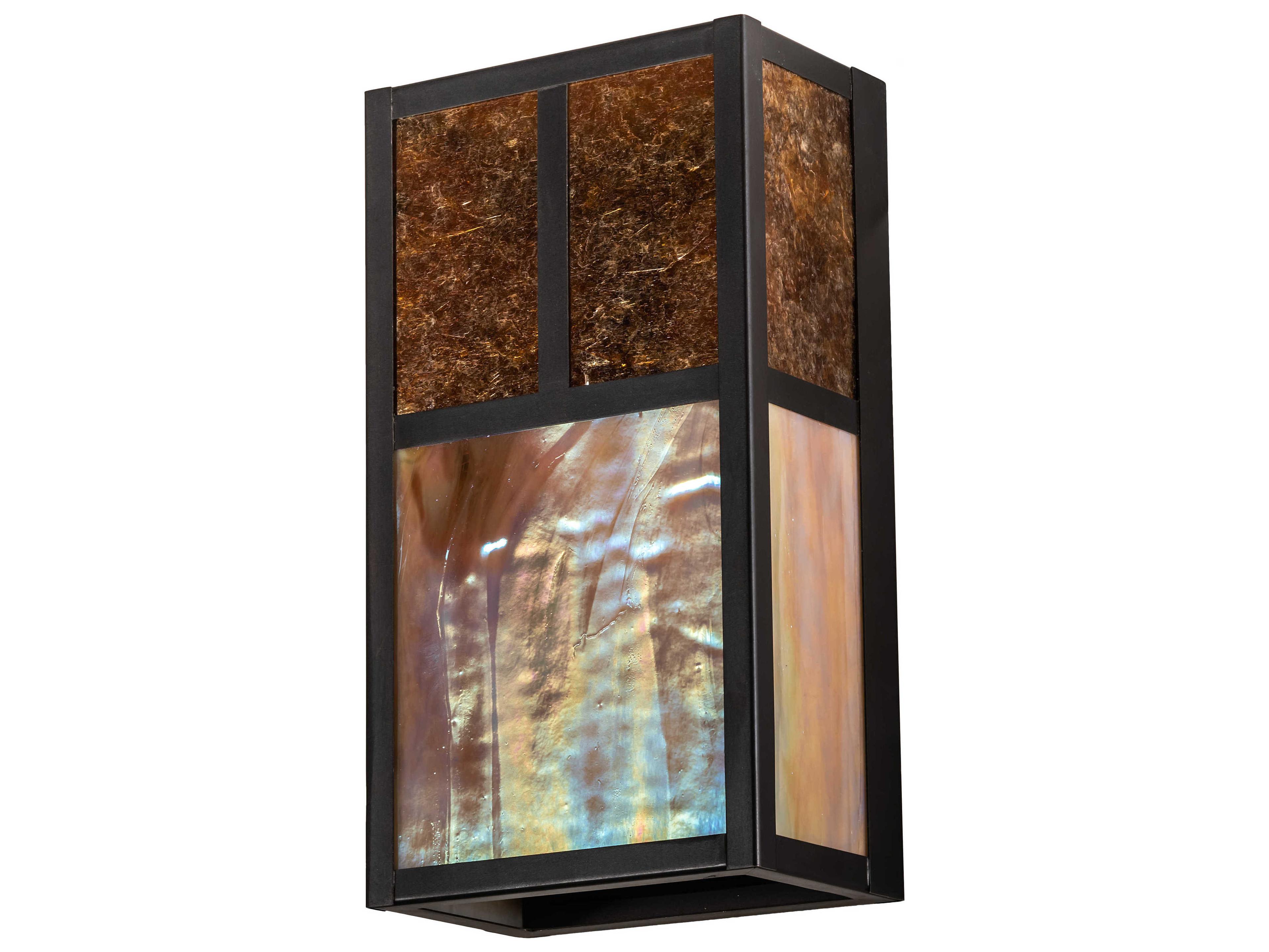 Meyda Hyde Park T-Mission 2 - Light Glass LED Outdoor Wall Light