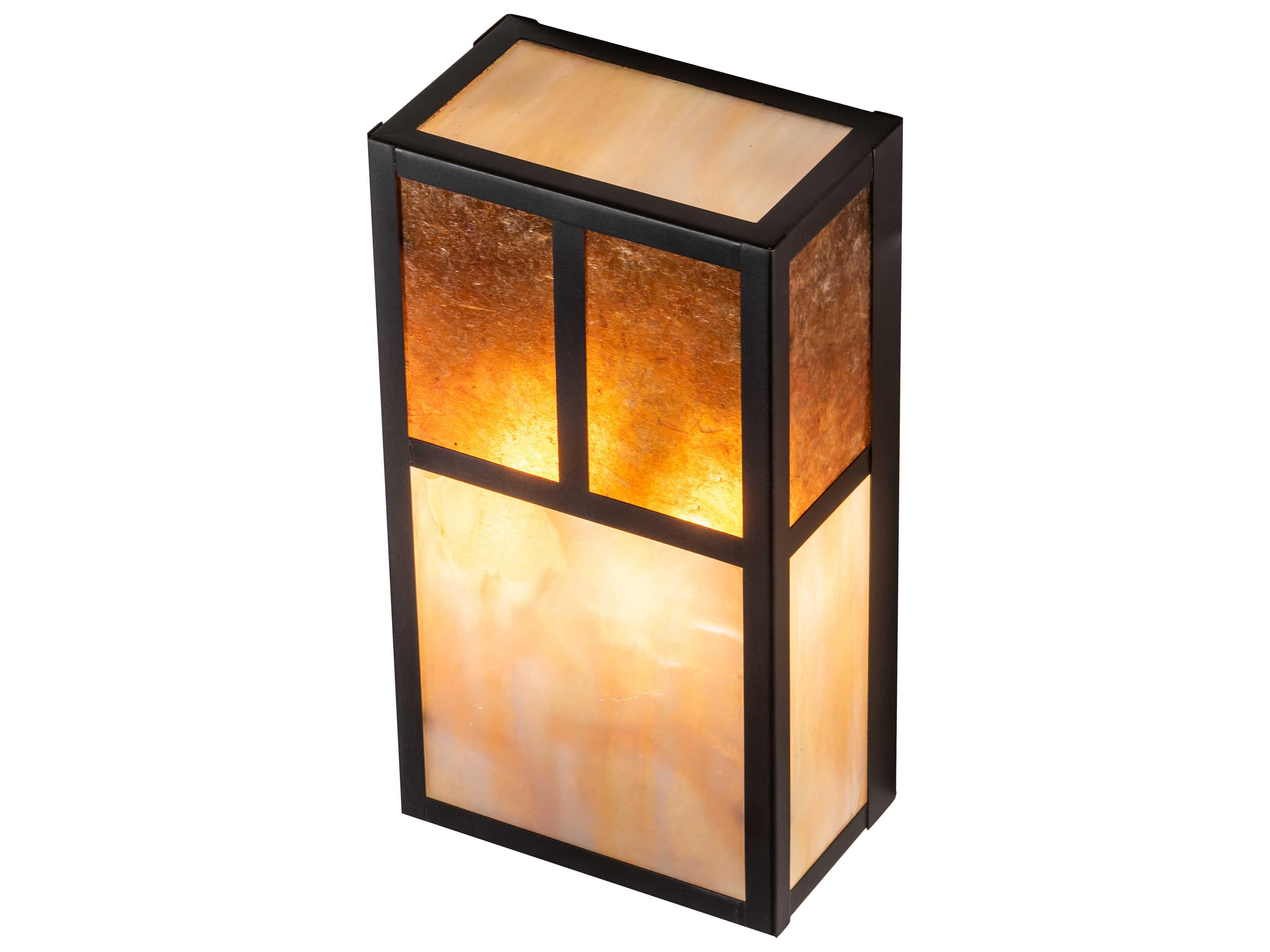 Meyda Hyde Park T-Mission 2 - Light Glass LED Outdoor Wall Light