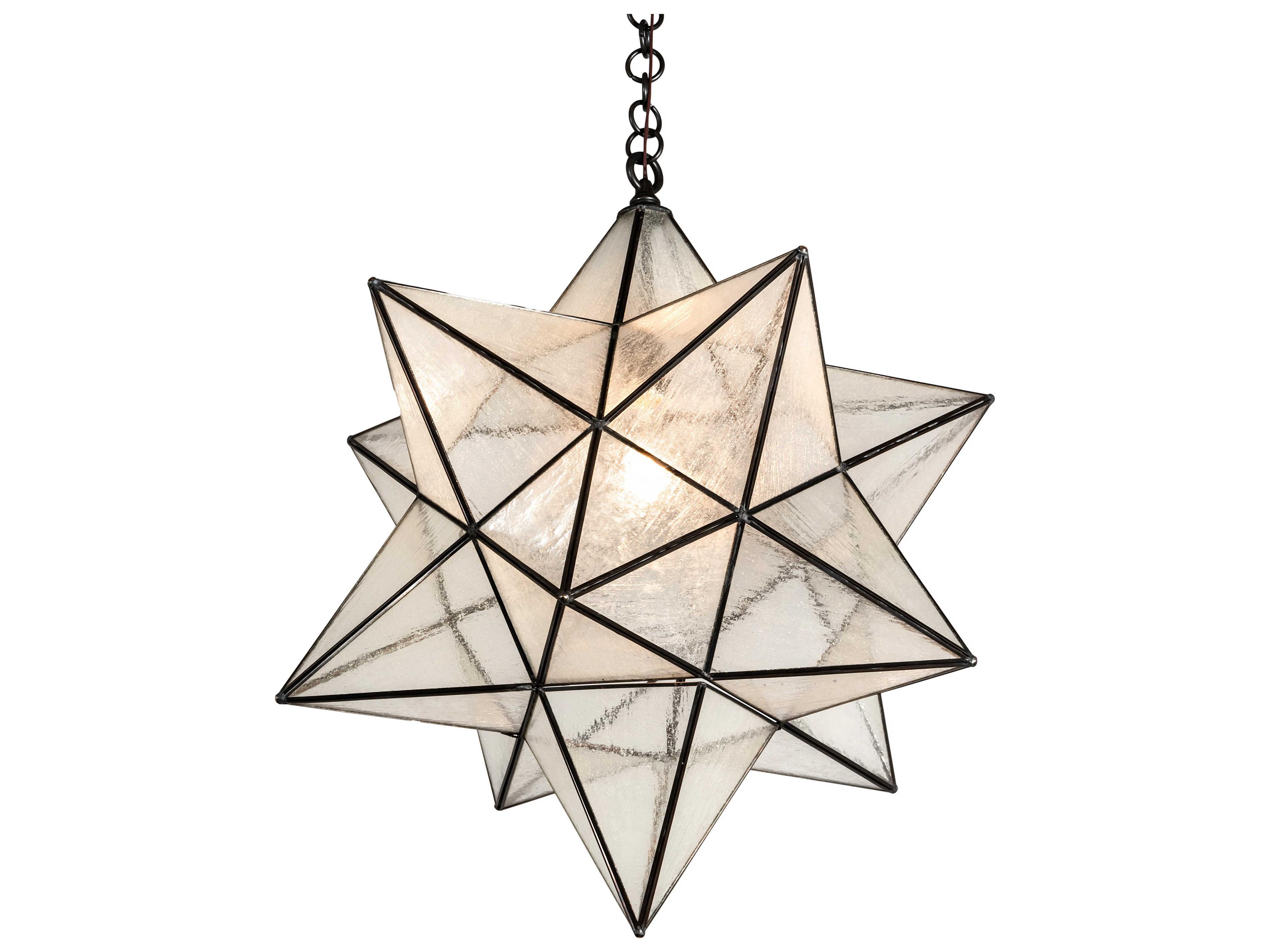 Meyda Moravian Star 1 - Light Glass Outdoor Hanging Light