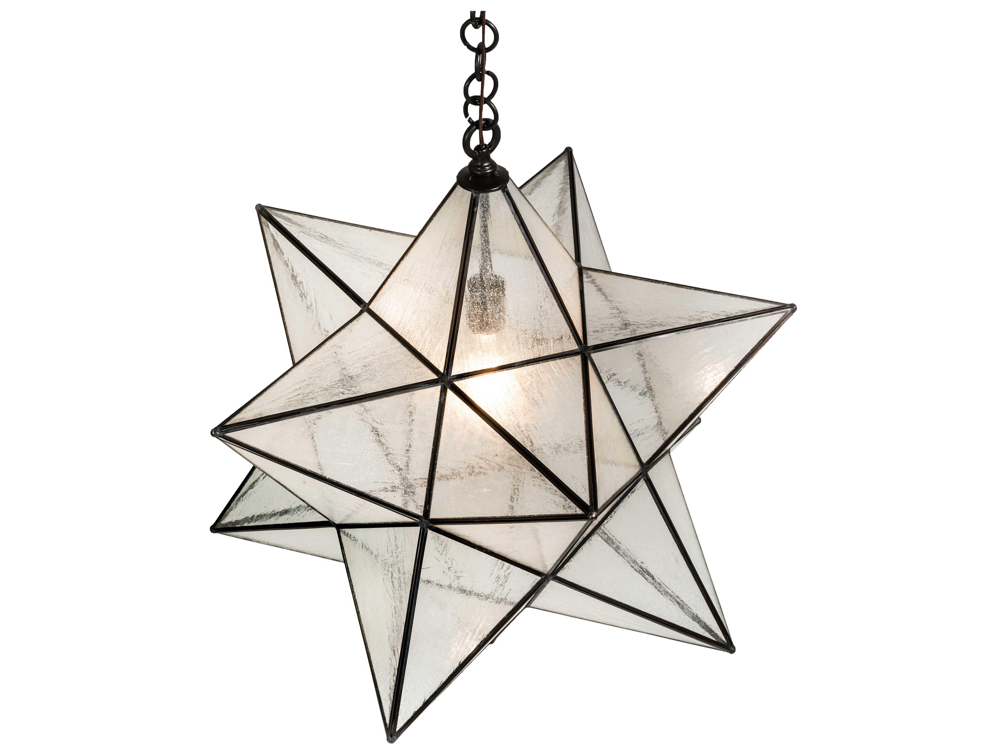 Meyda Moravian Star 1 - Light Glass Outdoor Hanging Light