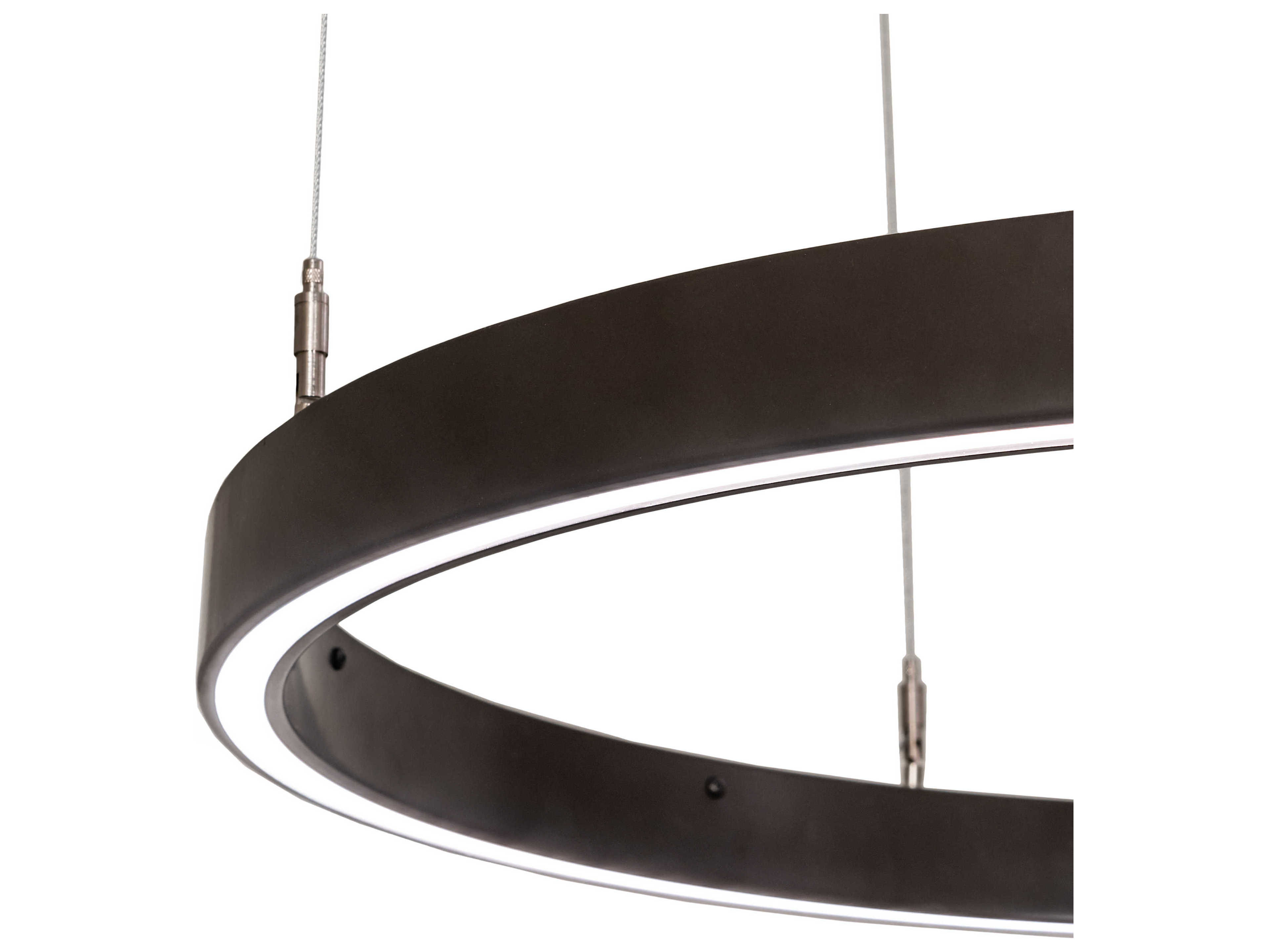 Meyda Anillo Timeless Bronze White LED Round Tiered Pendant