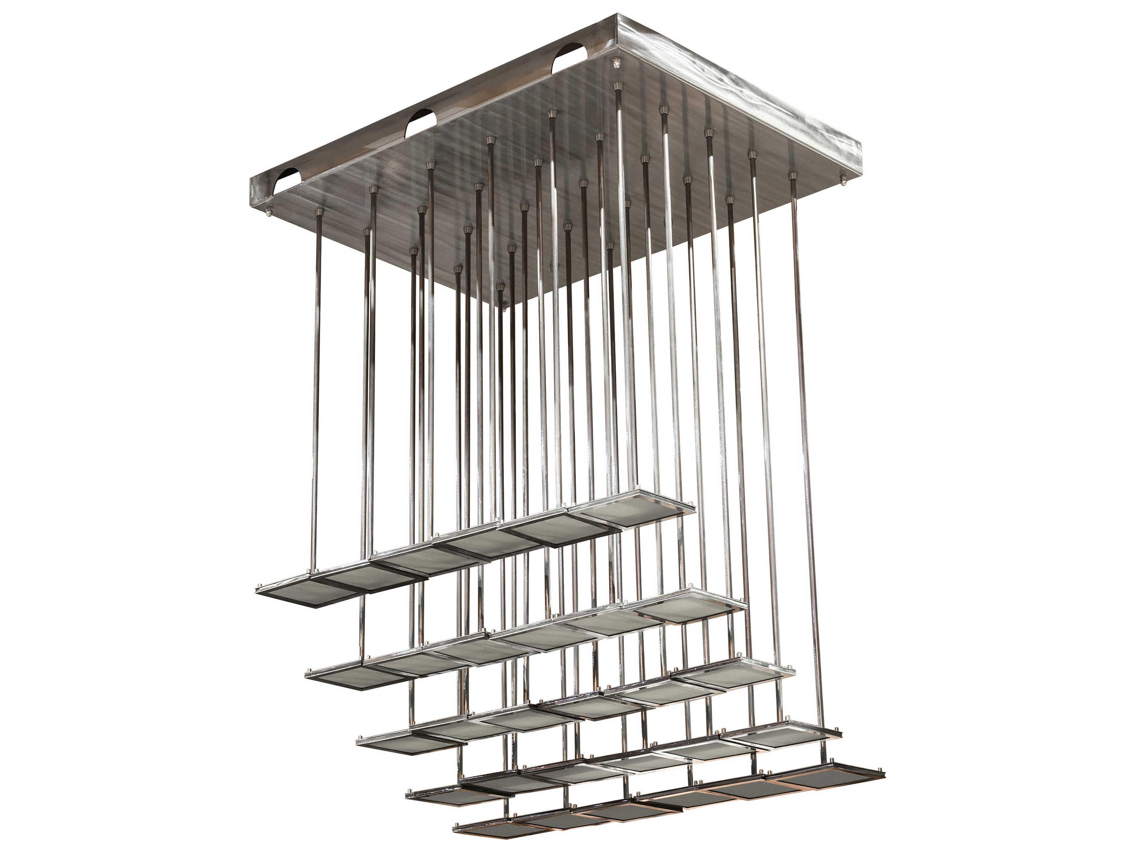 Meyda Kossar 34-Light White Grey LED Pendant