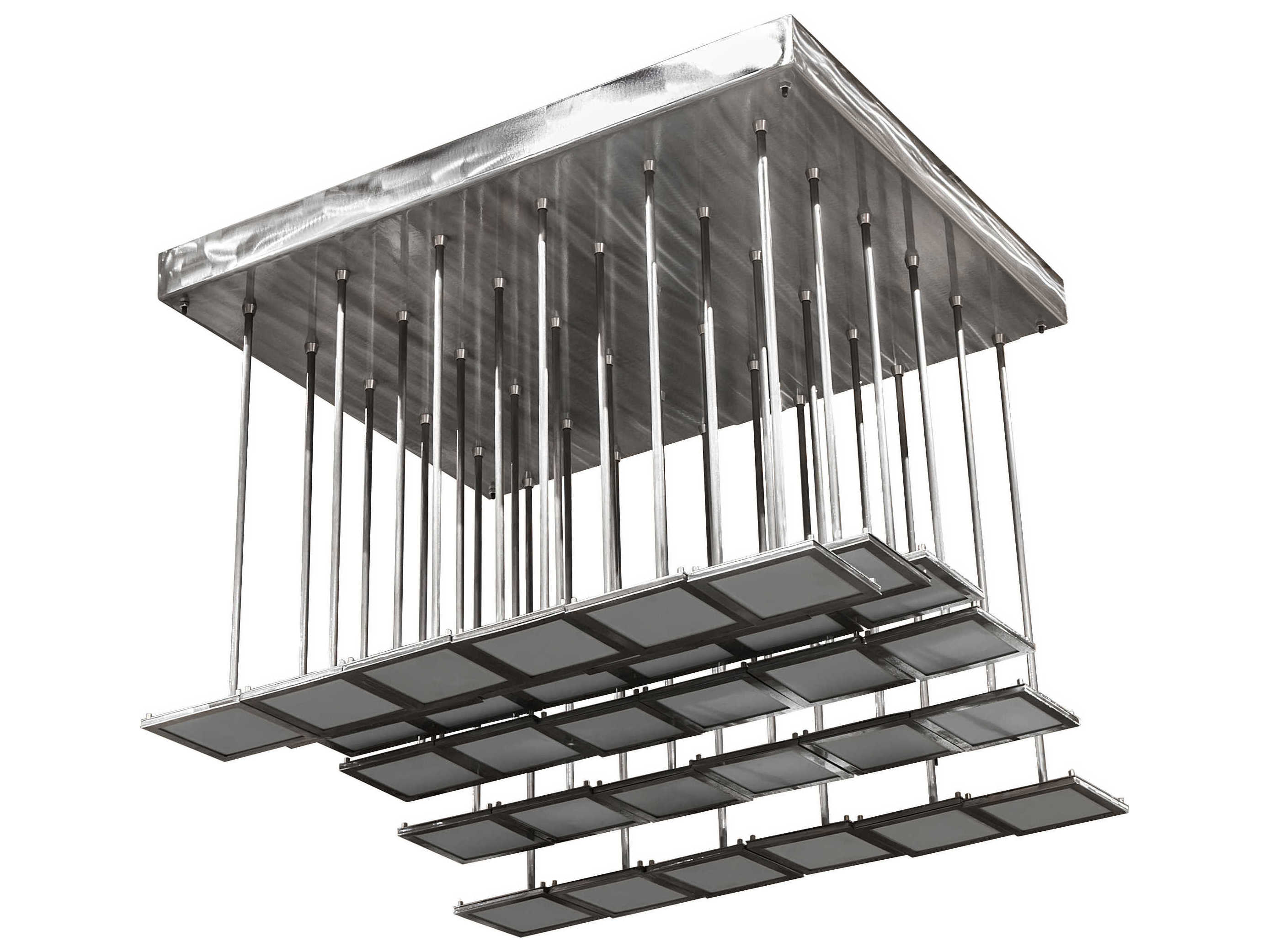 Meyda Kossar 34-Light White Grey LED Pendant