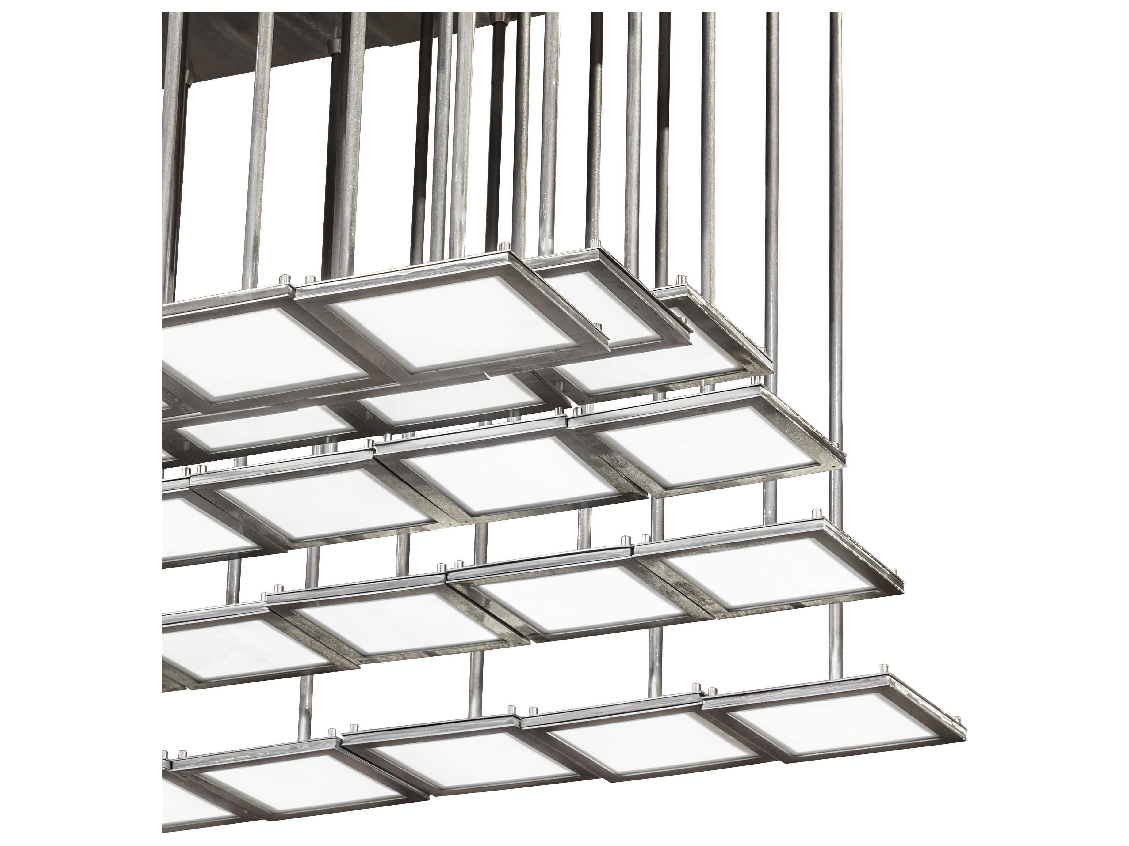 Meyda Kossar 34-Light White Grey LED Pendant