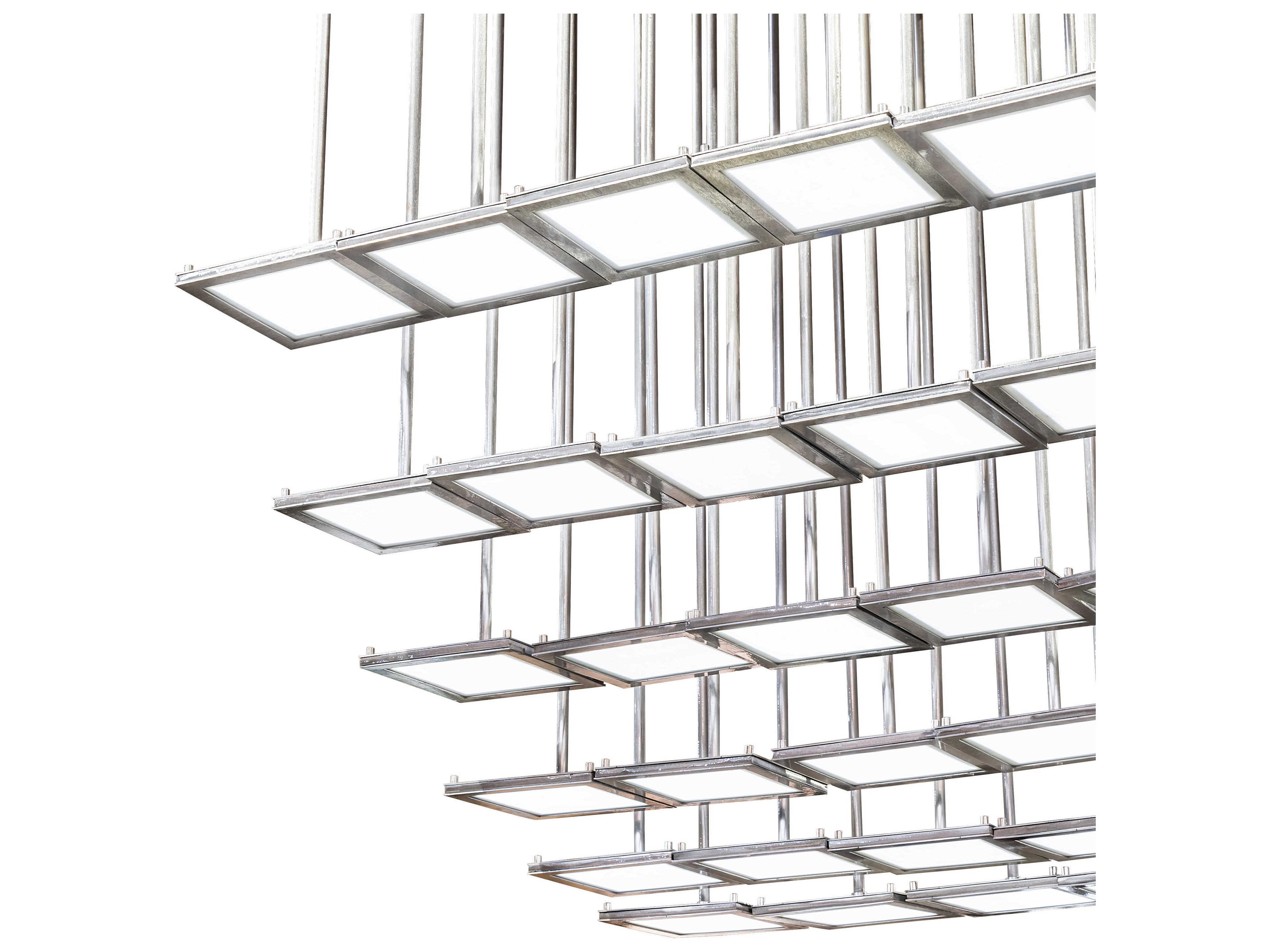 Meyda Kossar 34-Light White Grey LED Pendant