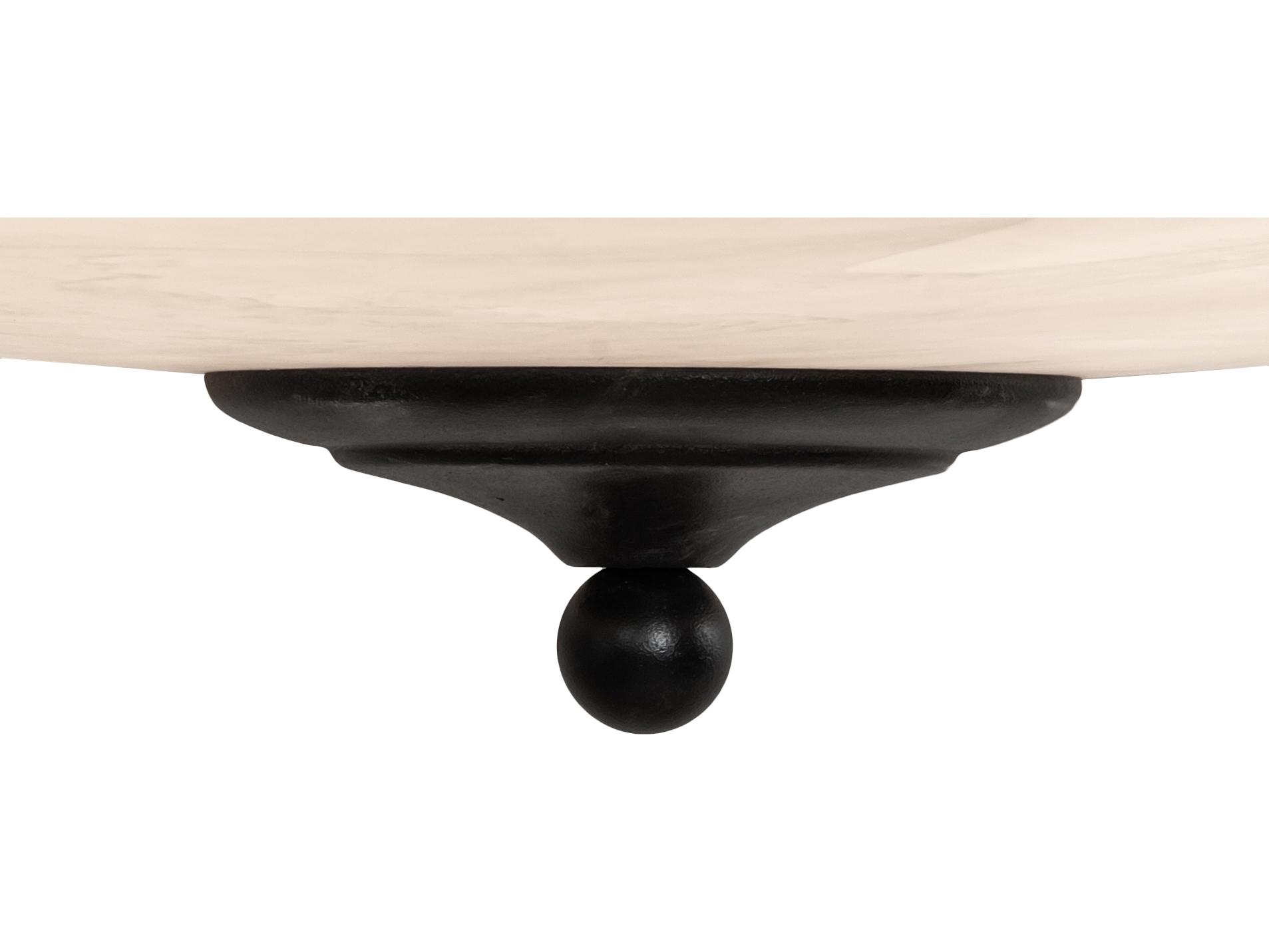 Meyda Madison 12-Light Black White Bowl Semi Flush Mount