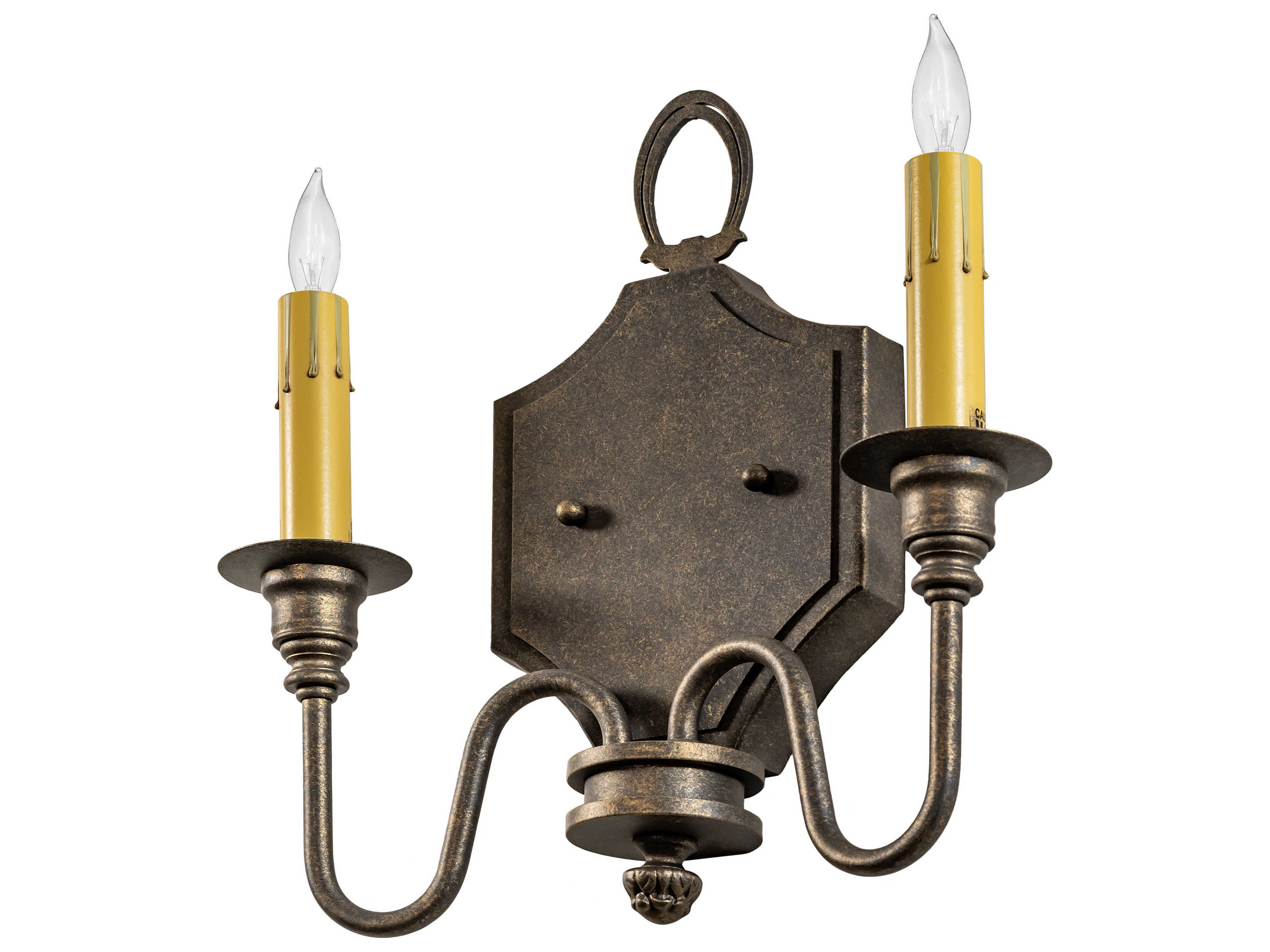 Meyda Paquita 2-Light Black Wall Sconce