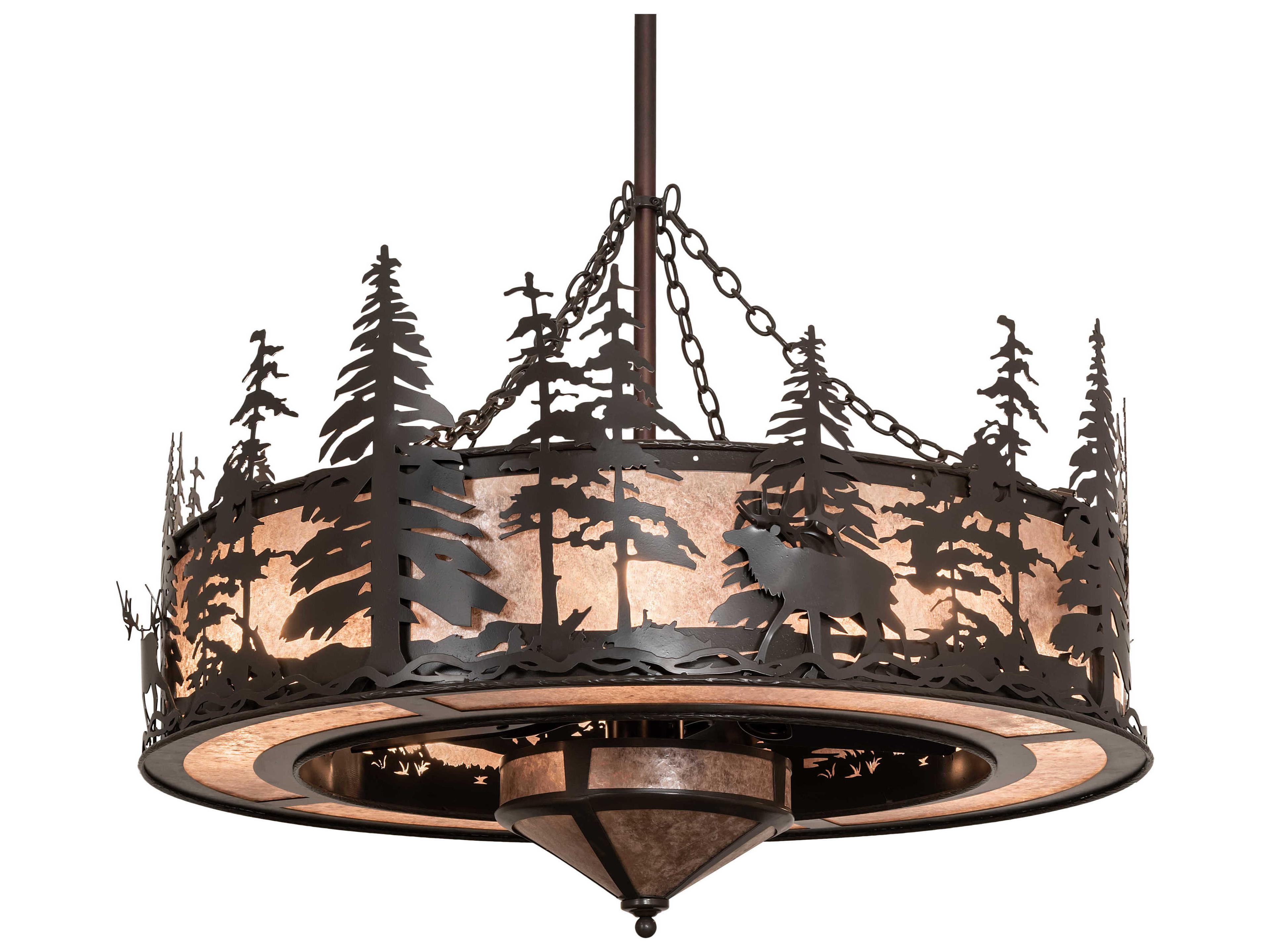 Meyda Elk At Dusk 11-Light Chandel-Air