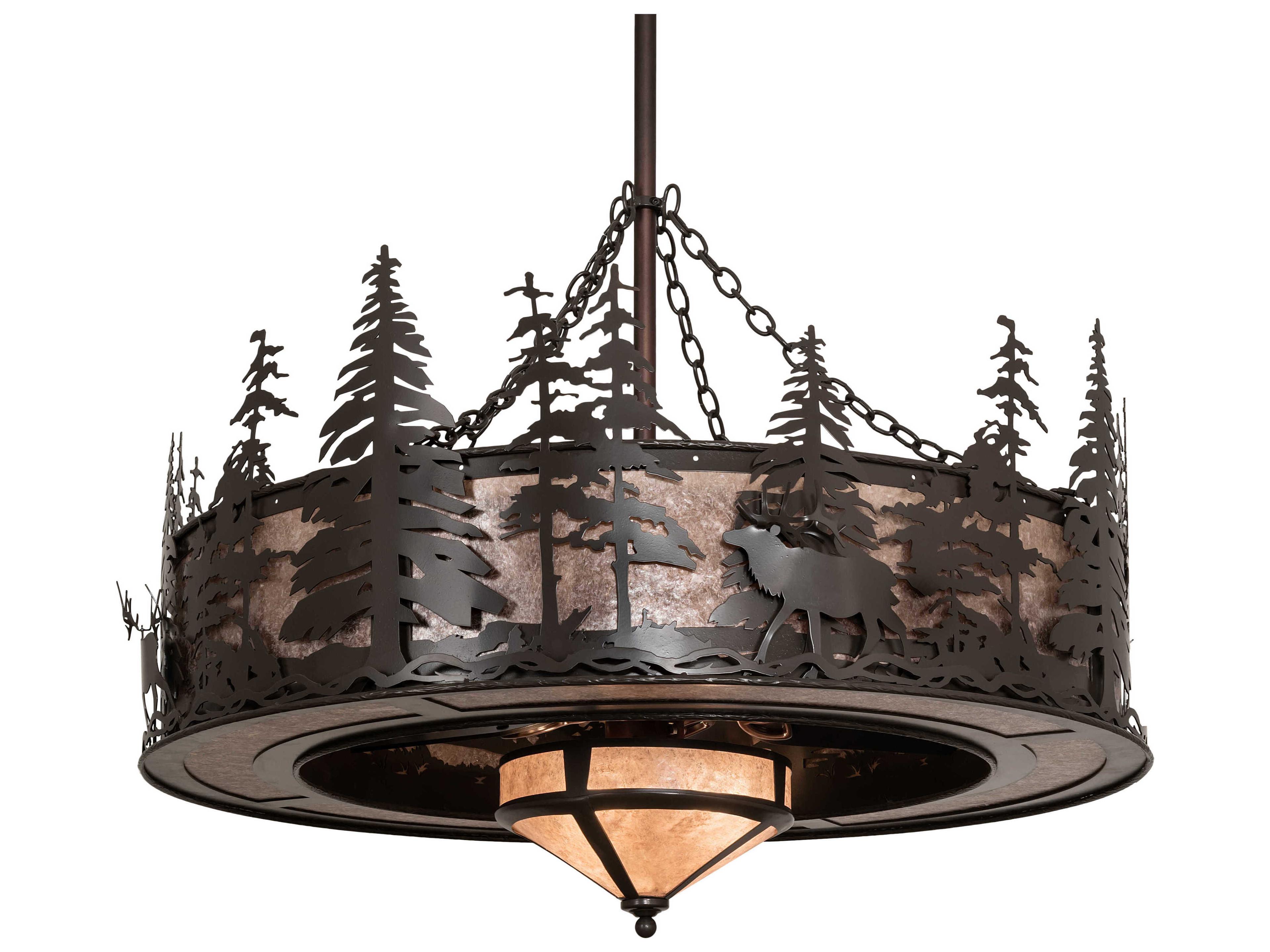 Meyda Elk At Dusk 11-Light Chandel-Air