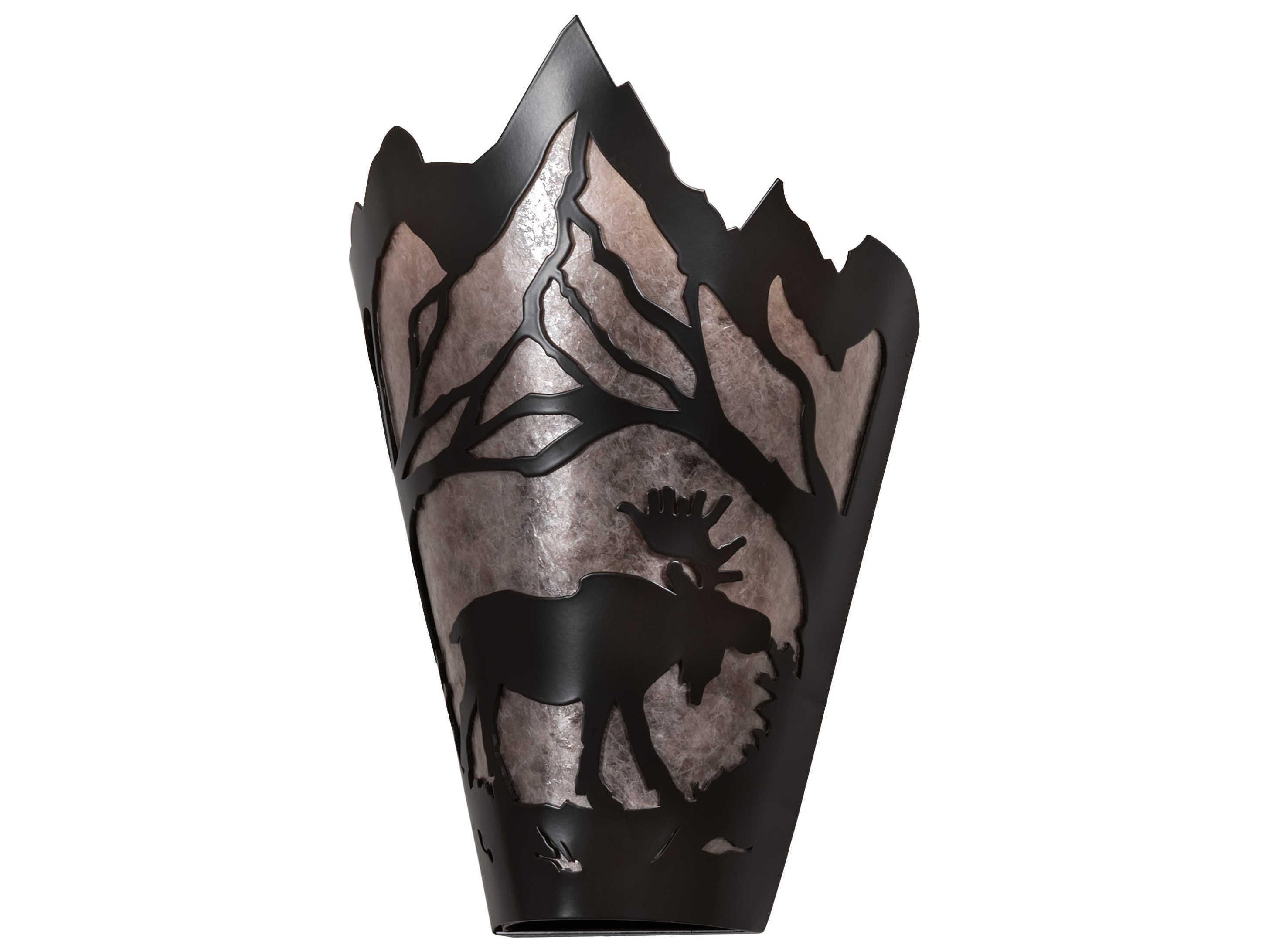 Meyda Moose At Dawn 1-Light Timeless Bronze Wall Sconce