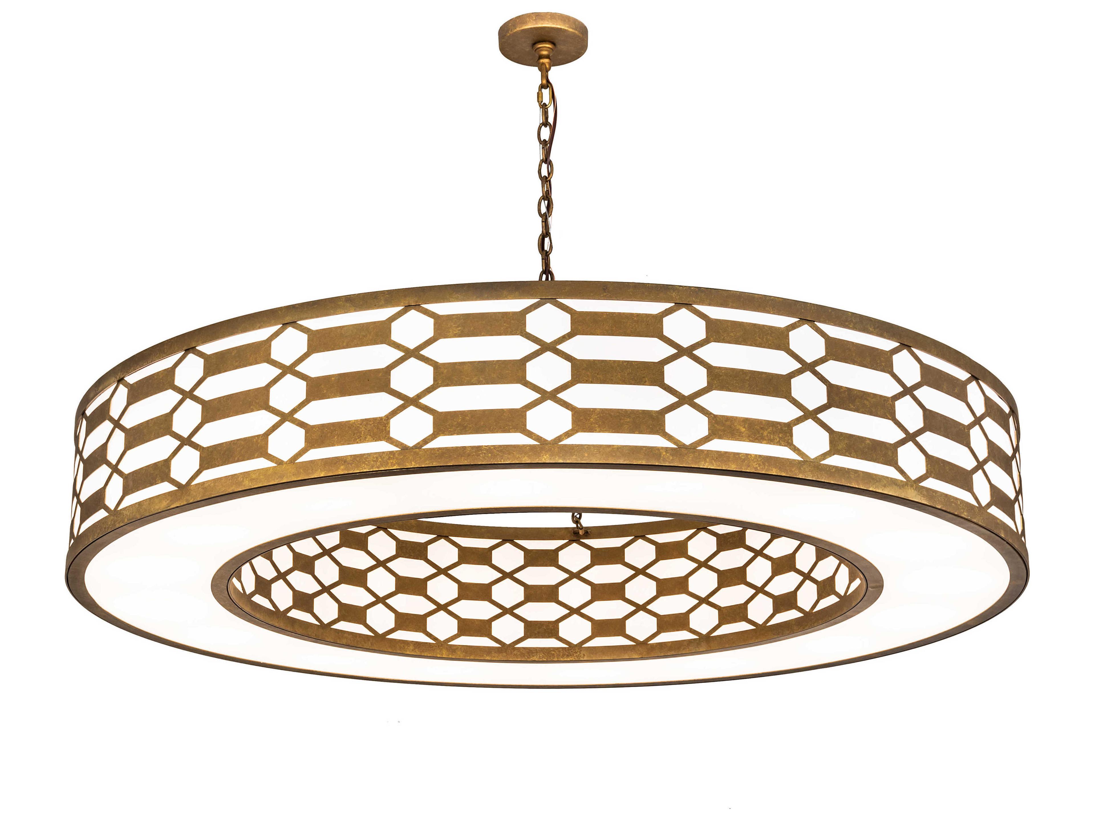 Meyda Watermere 16-Light6-Light Burnished Gold Round Pendant