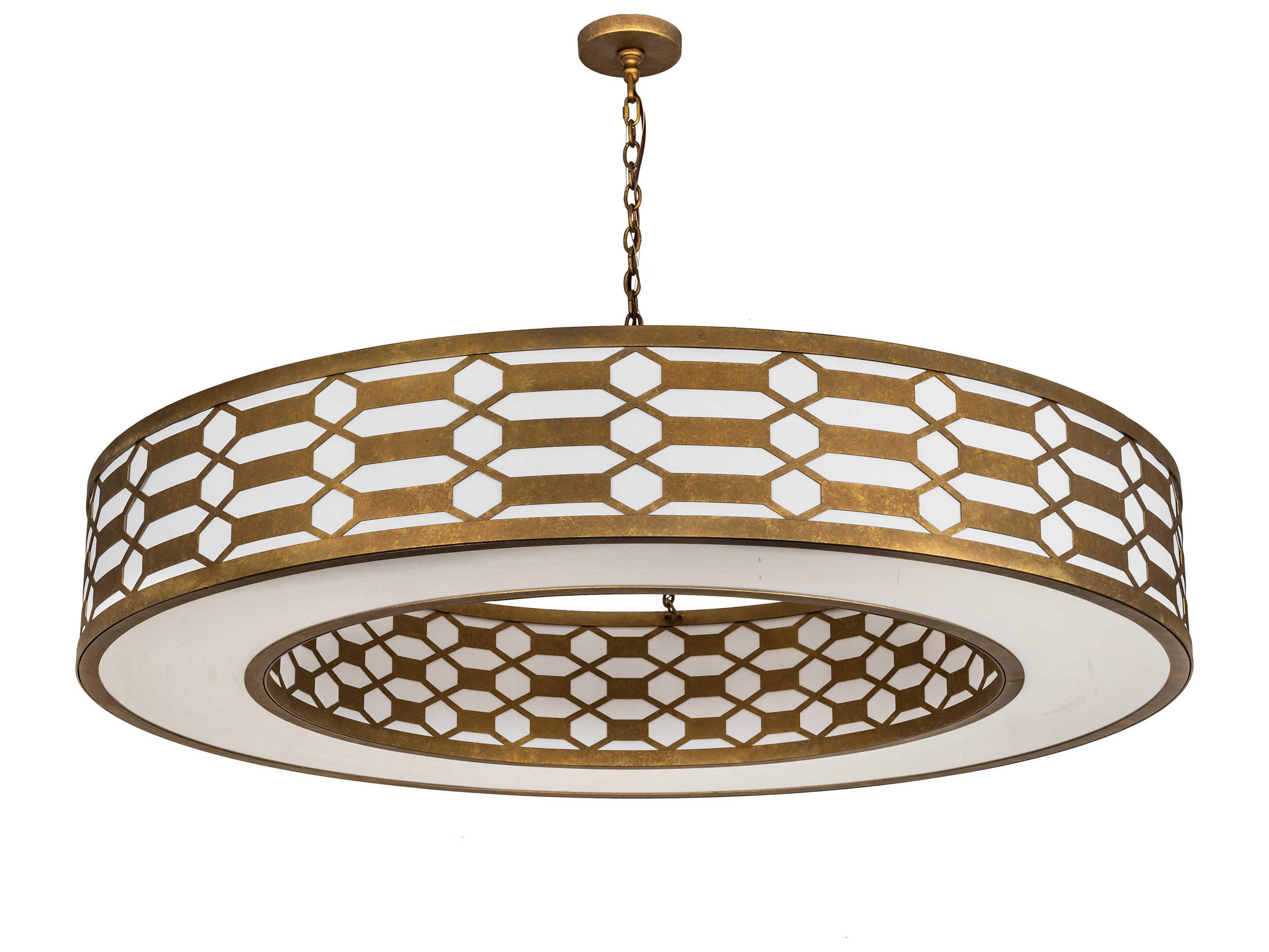 Meyda Watermere 16-Light6-Light Burnished Gold Round Pendant