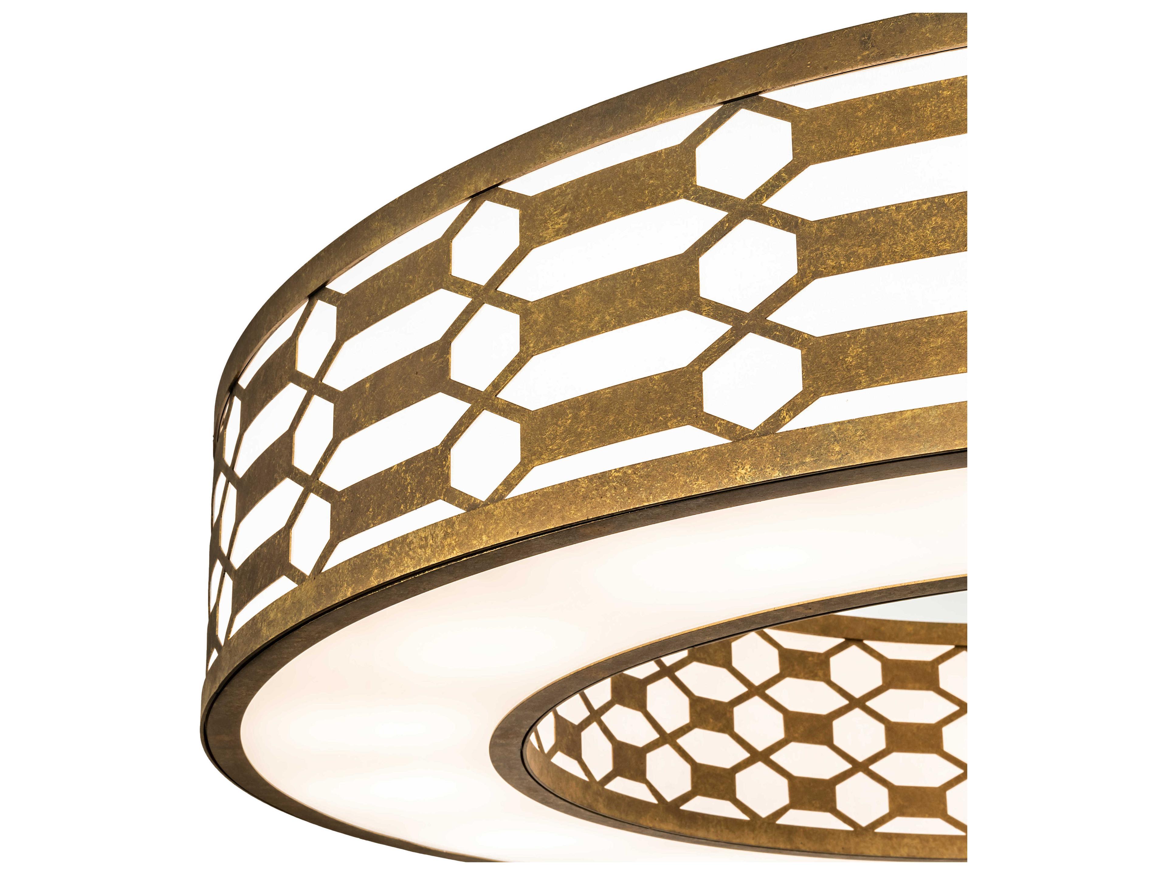 Meyda Watermere 16-Light6-Light Burnished Gold Round Pendant