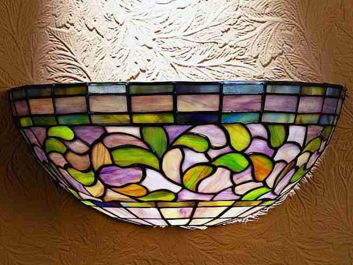 Meyda Tiffany Turning Leaf 1-Light Brown Wall Sconce