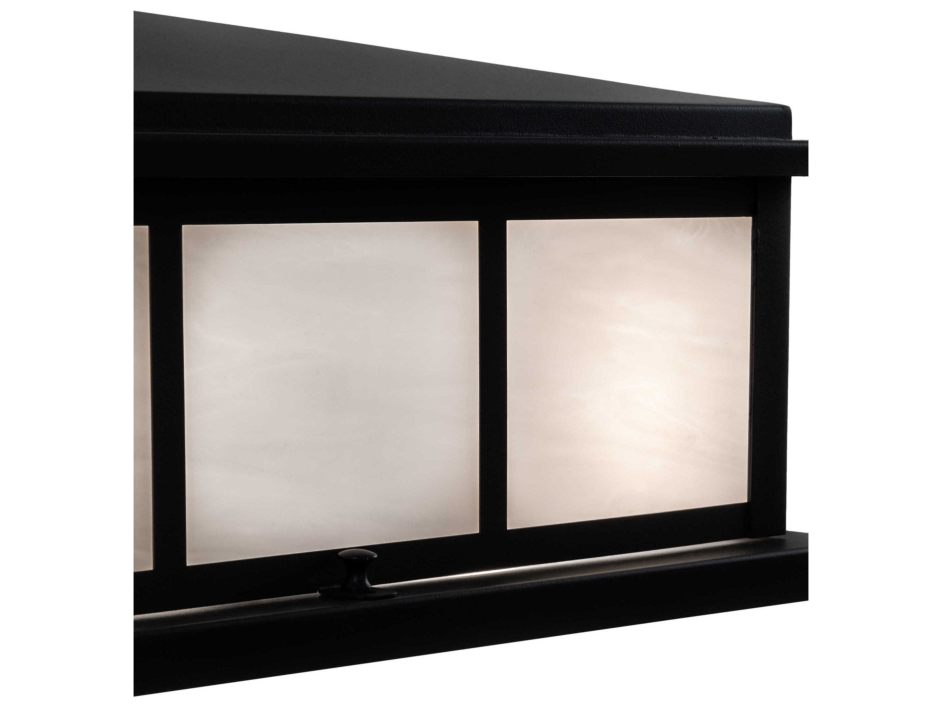 Meyda Seneca Double Bar Mission 4 - Light Glass Outdoor Pier