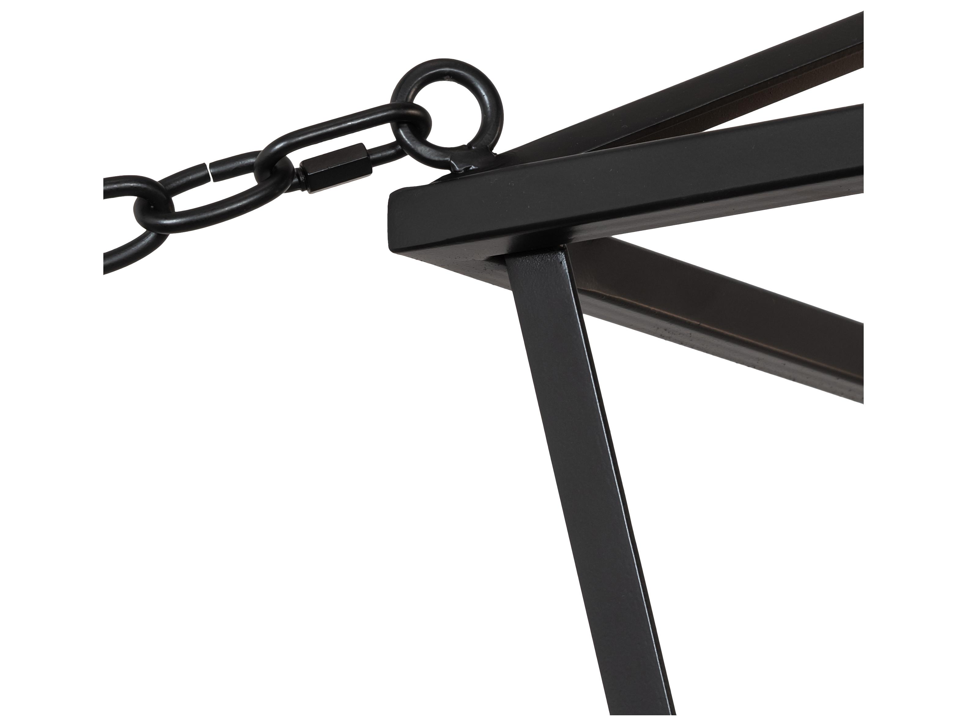 Meyda Kitzi 4-Light Black White Candelabra Chandelier