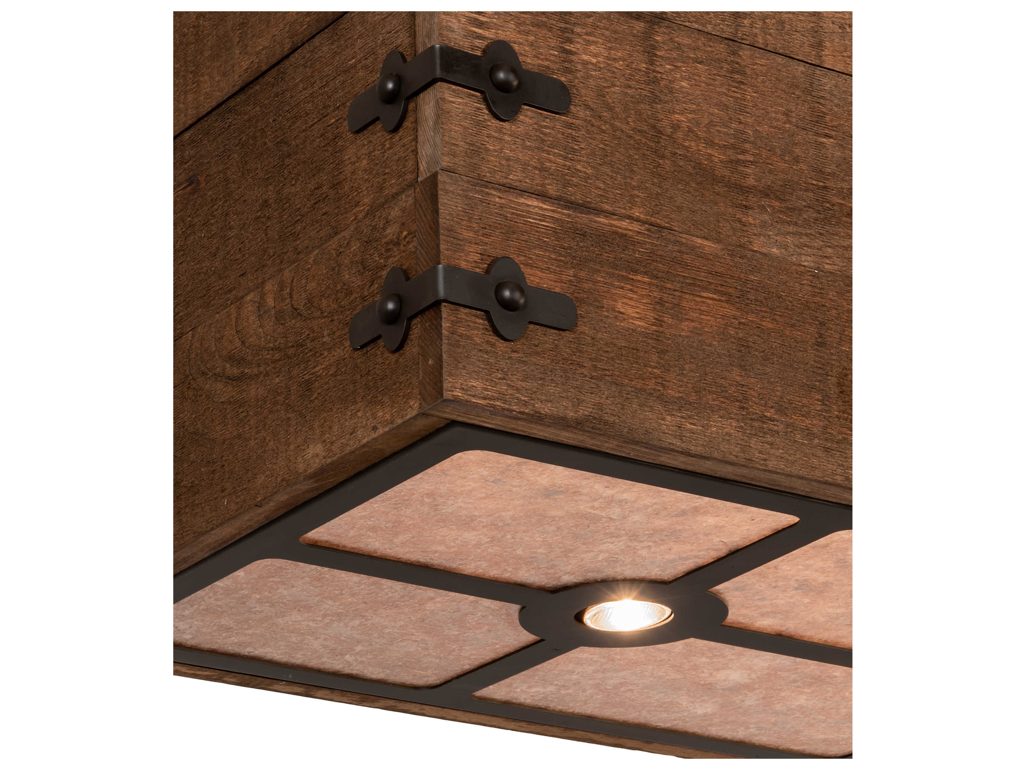 Meyda Reclamare 12-Light Natural Wood Brown Island Pendant