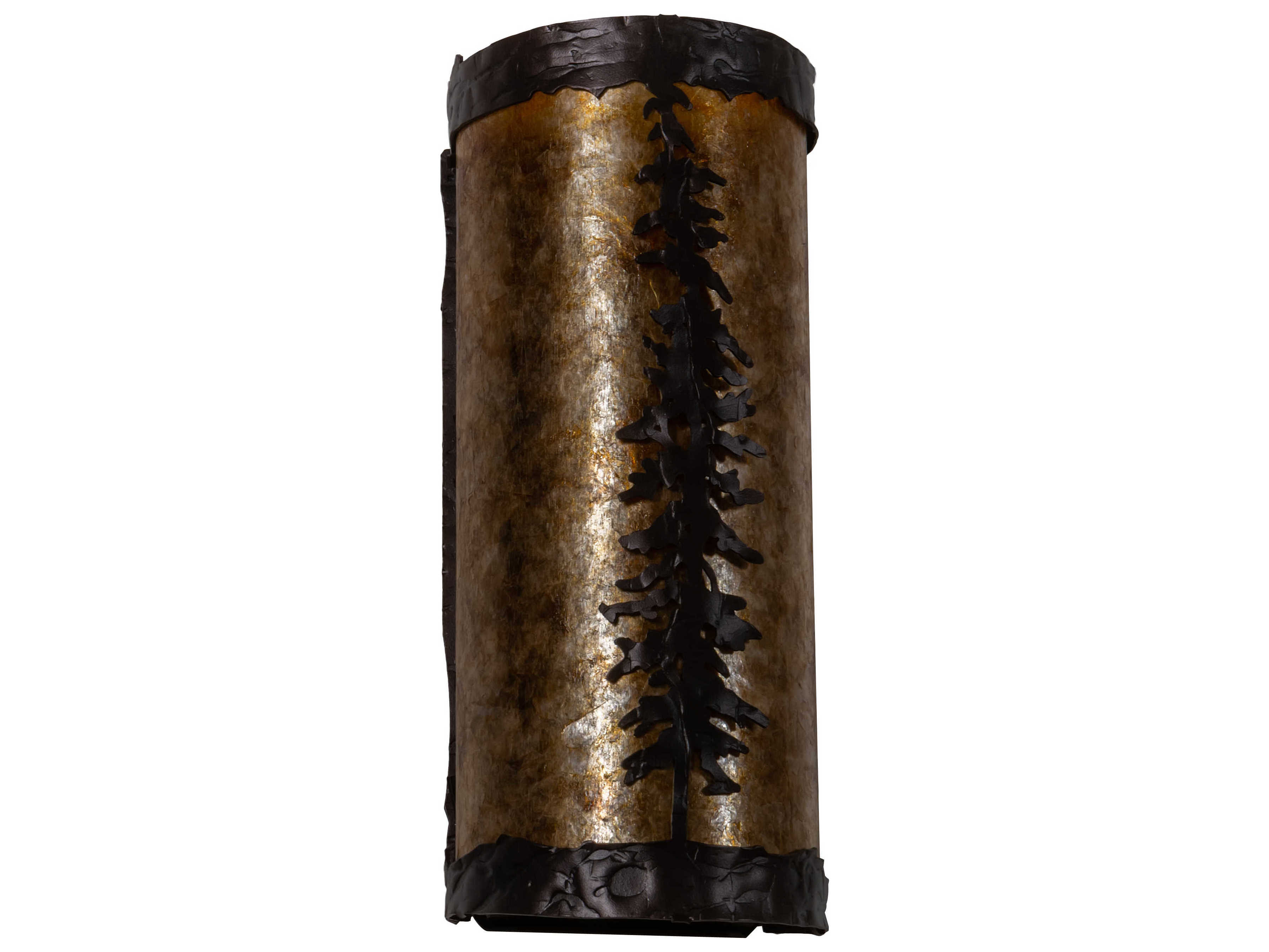 Meyda Pines 2-Light Mahogany Bronze Brown LED Wall Sconce