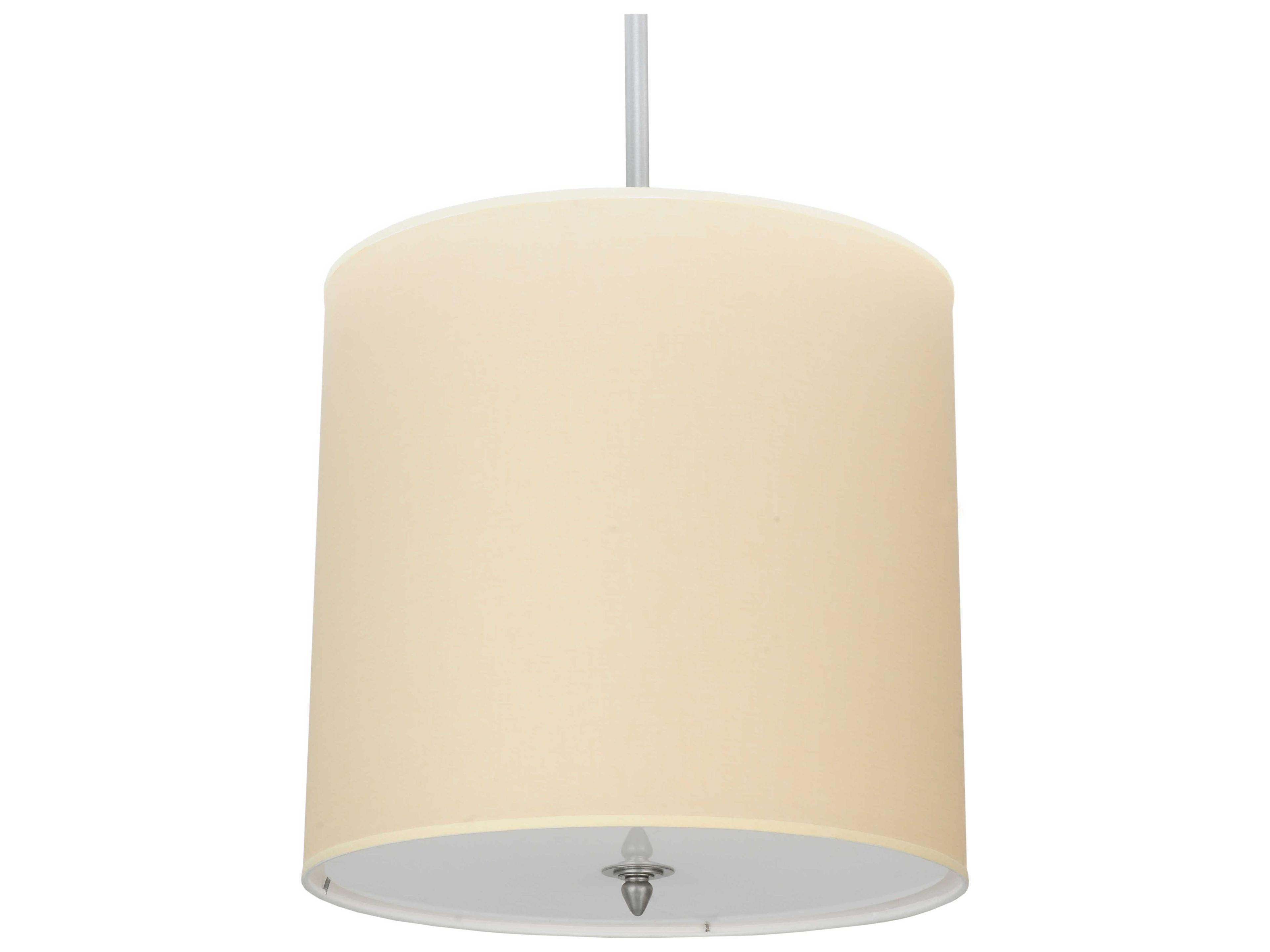 Meyda Cilindro 4-Light Brushed Nickel Gray Cylinder Pendant