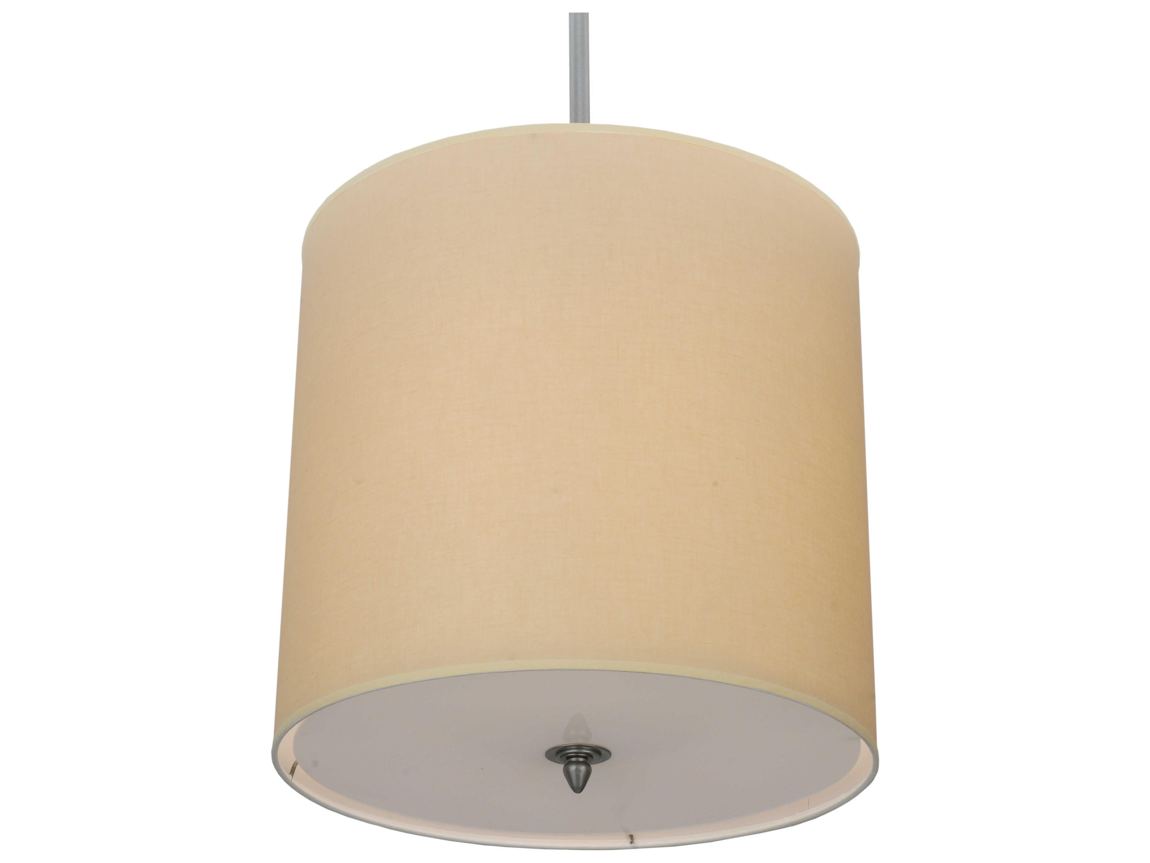 Meyda Cilindro 4-Light Brushed Nickel Gray Cylinder Pendant