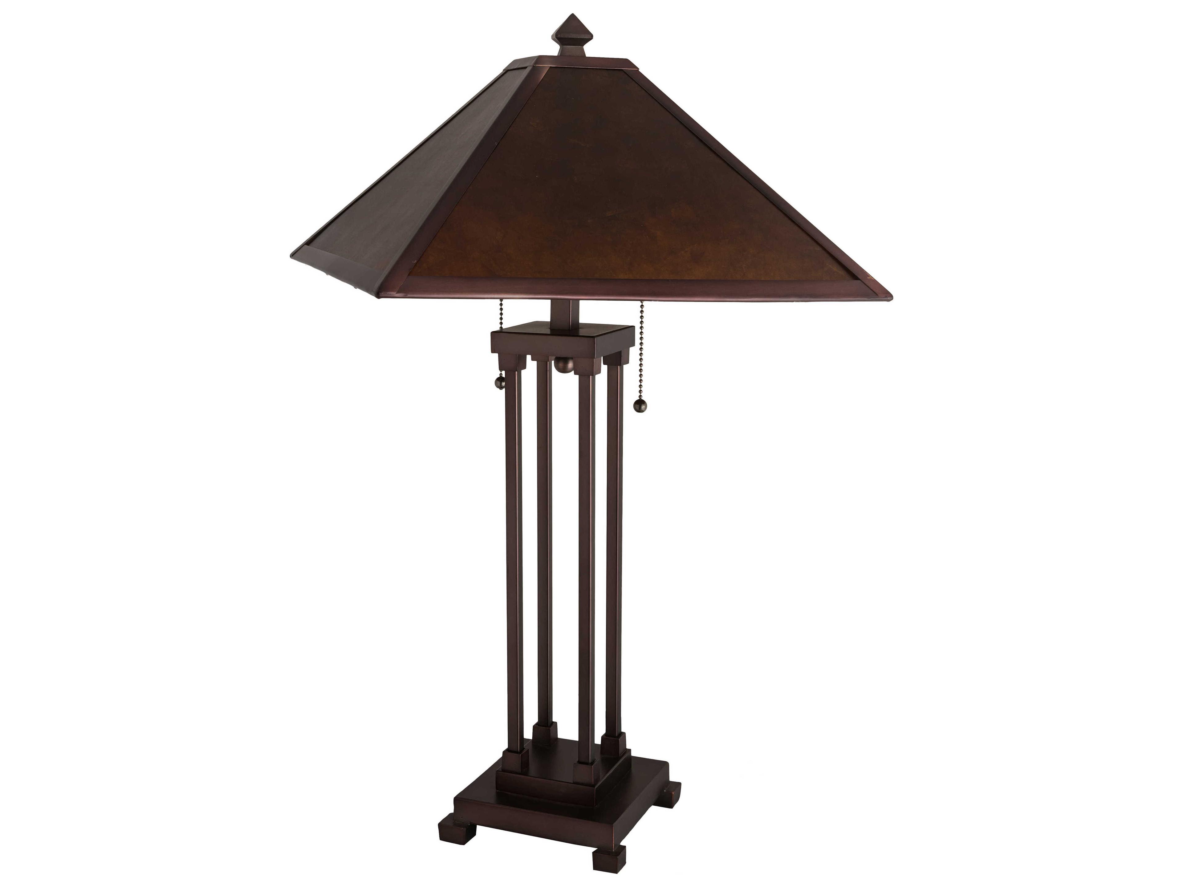 Meyda Mission Mahogany Bronze Brown Buffet Lamp