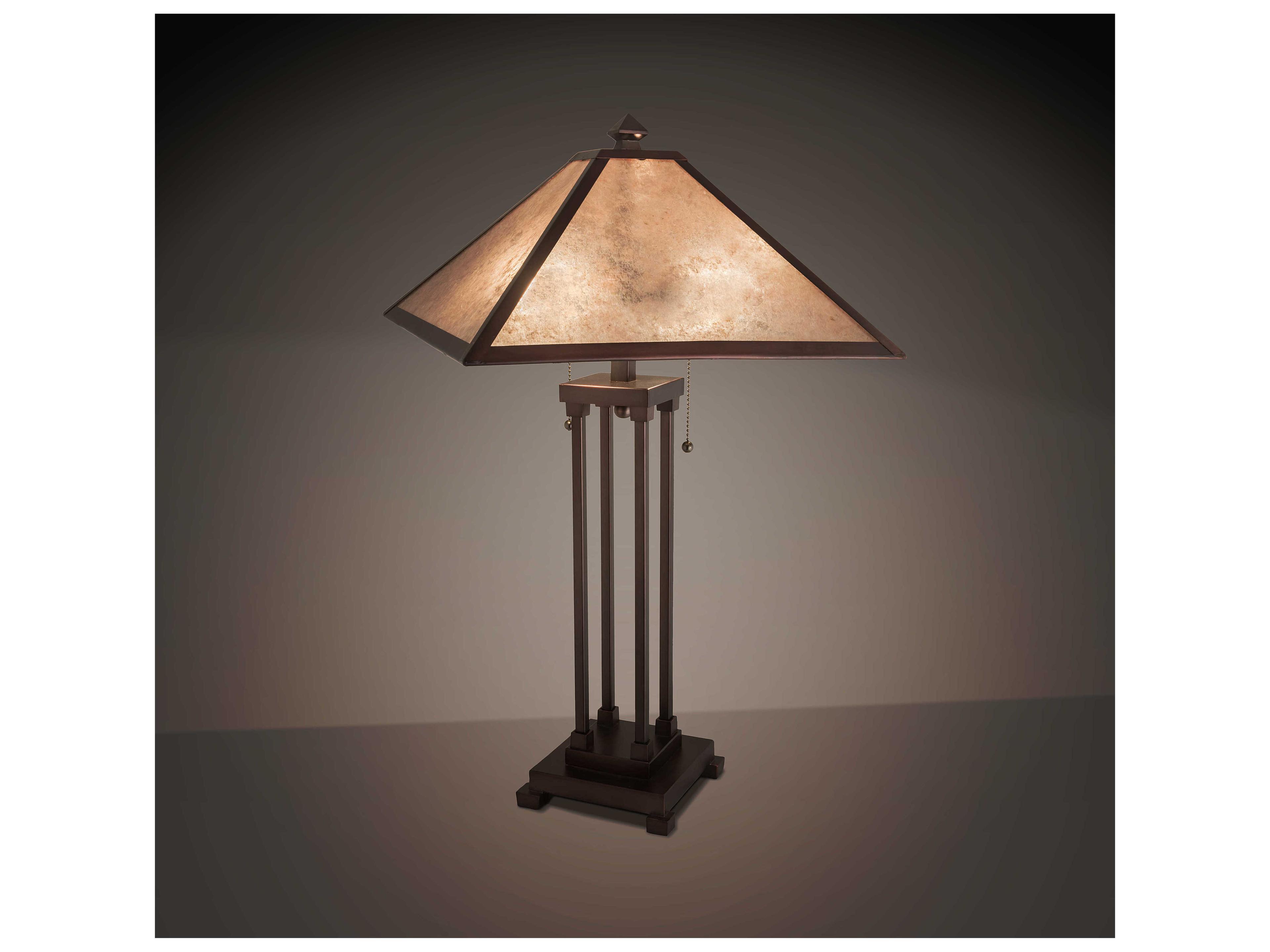 Meyda Mission Mahogany Bronze Brown Buffet Lamp
