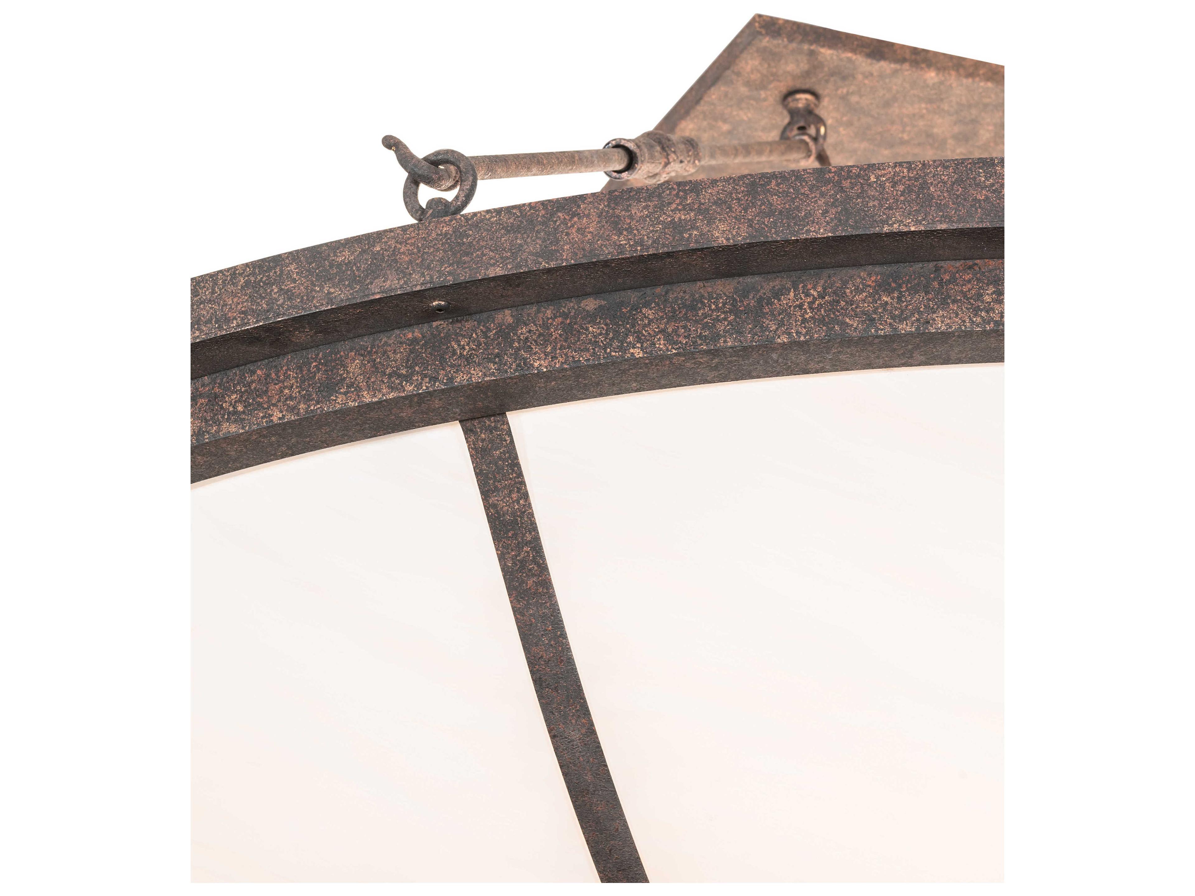 Meyda Commerce 8-Light Chocolate Beige Brown Bowl Semi Flush Mount