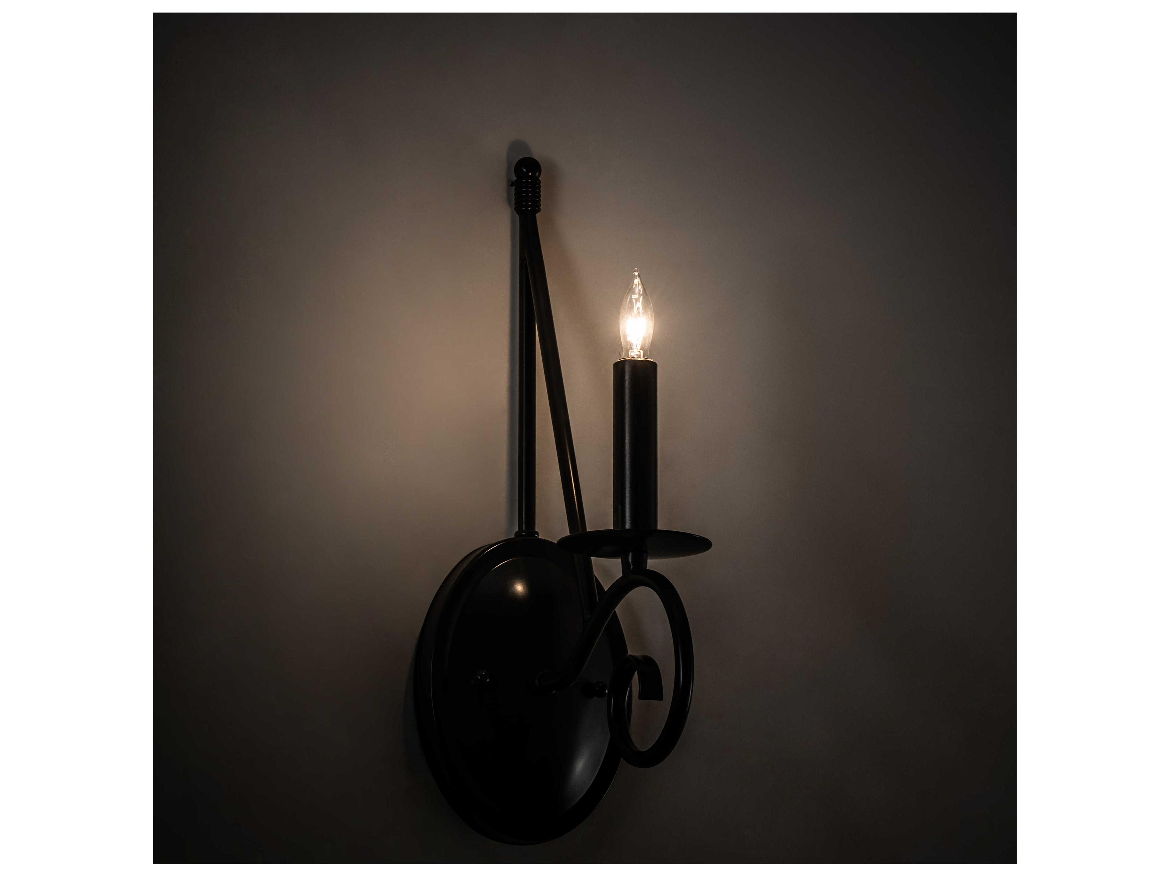 Meyda Estrella 1-Light Timeless Bronze Wall Sconce