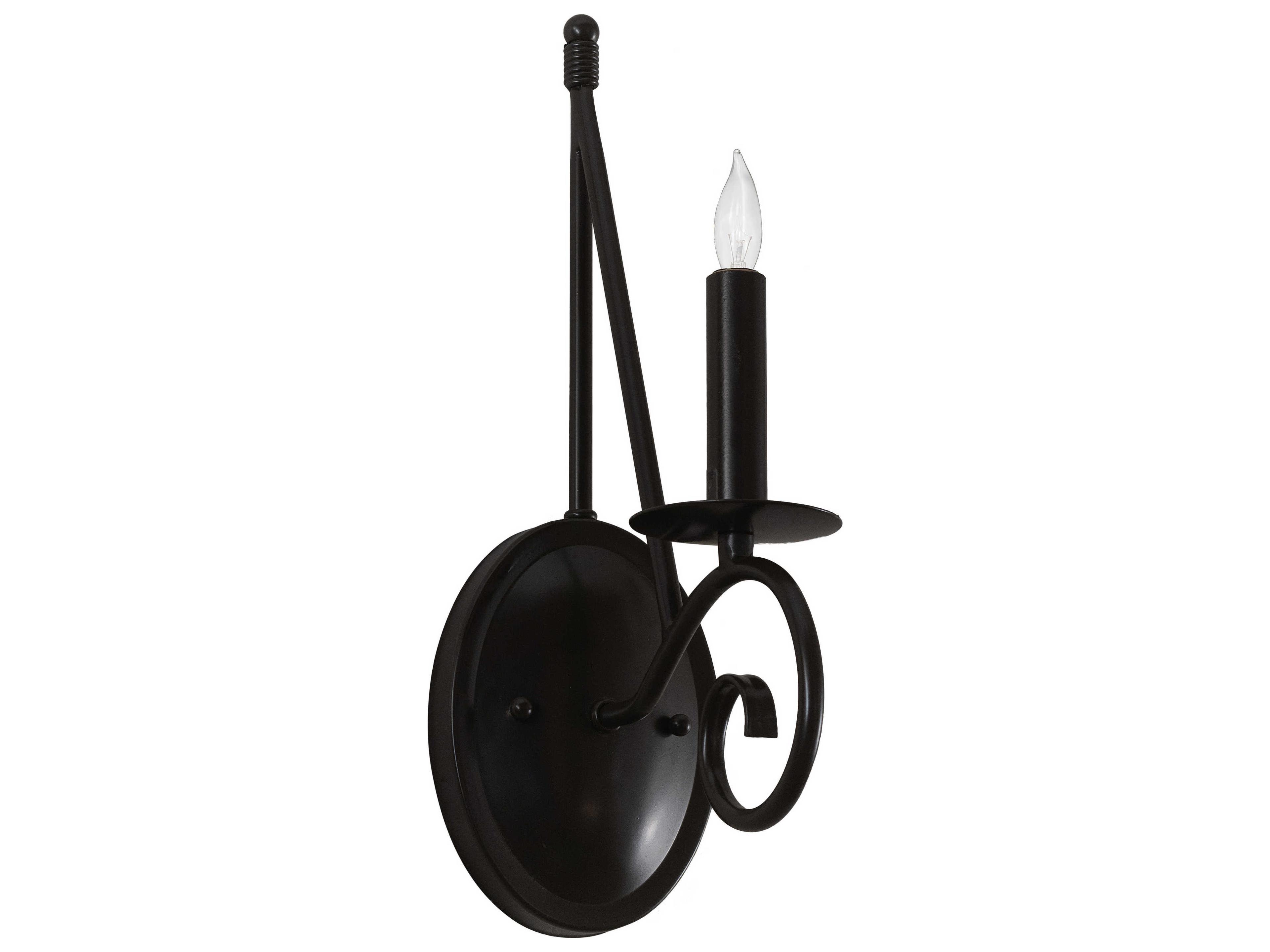 Meyda Estrella 1-Light Timeless Bronze Wall Sconce