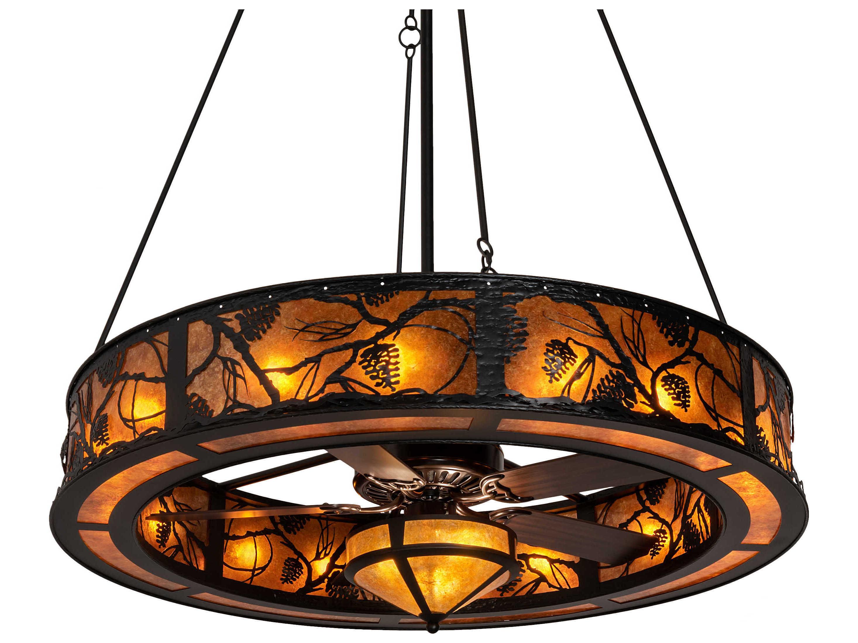 Meyda Whispering Pines 19-Light Chandel-Air