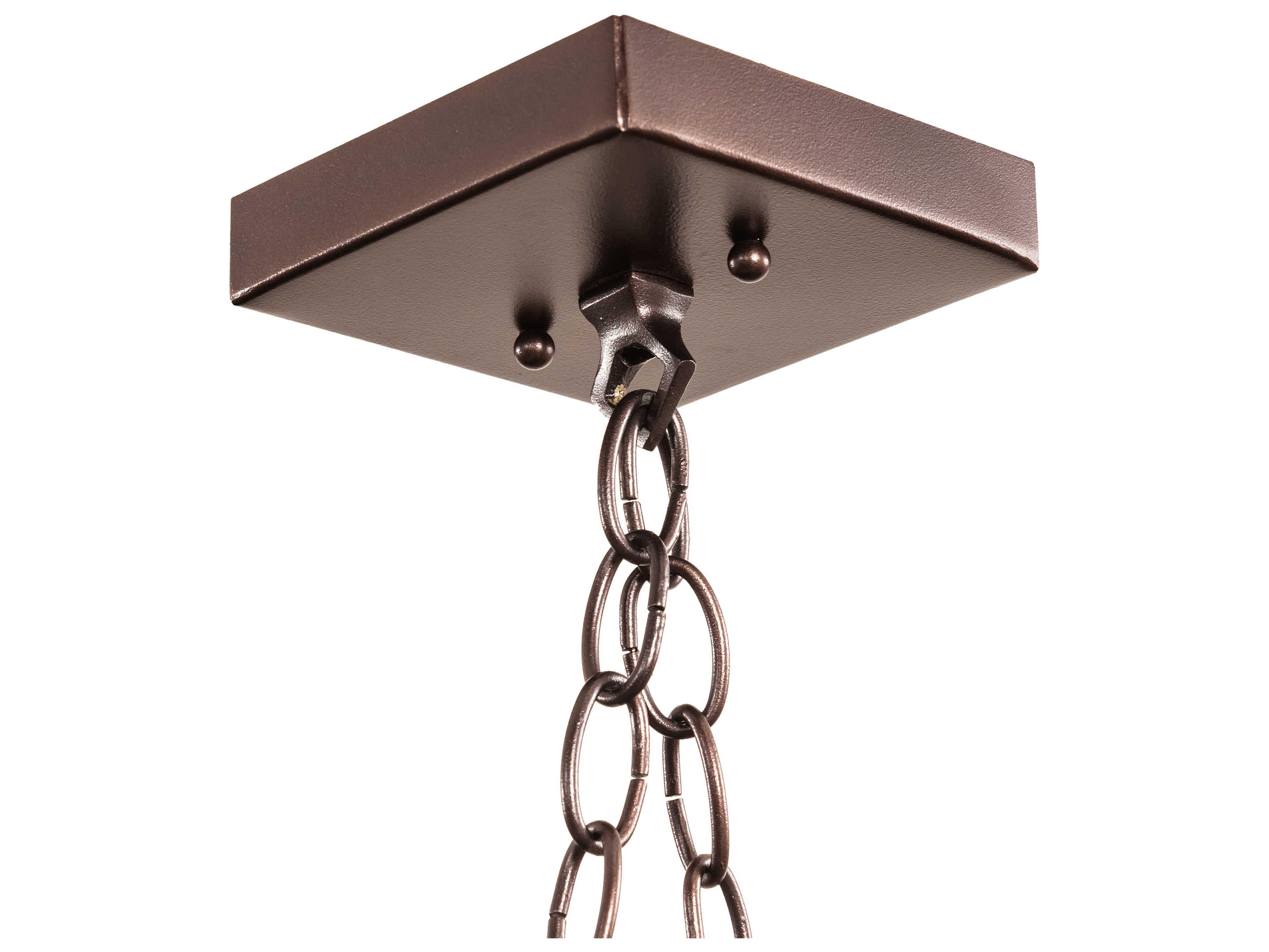 Meyda Foliage 4 - Light Glass Outdoor Hanging Light