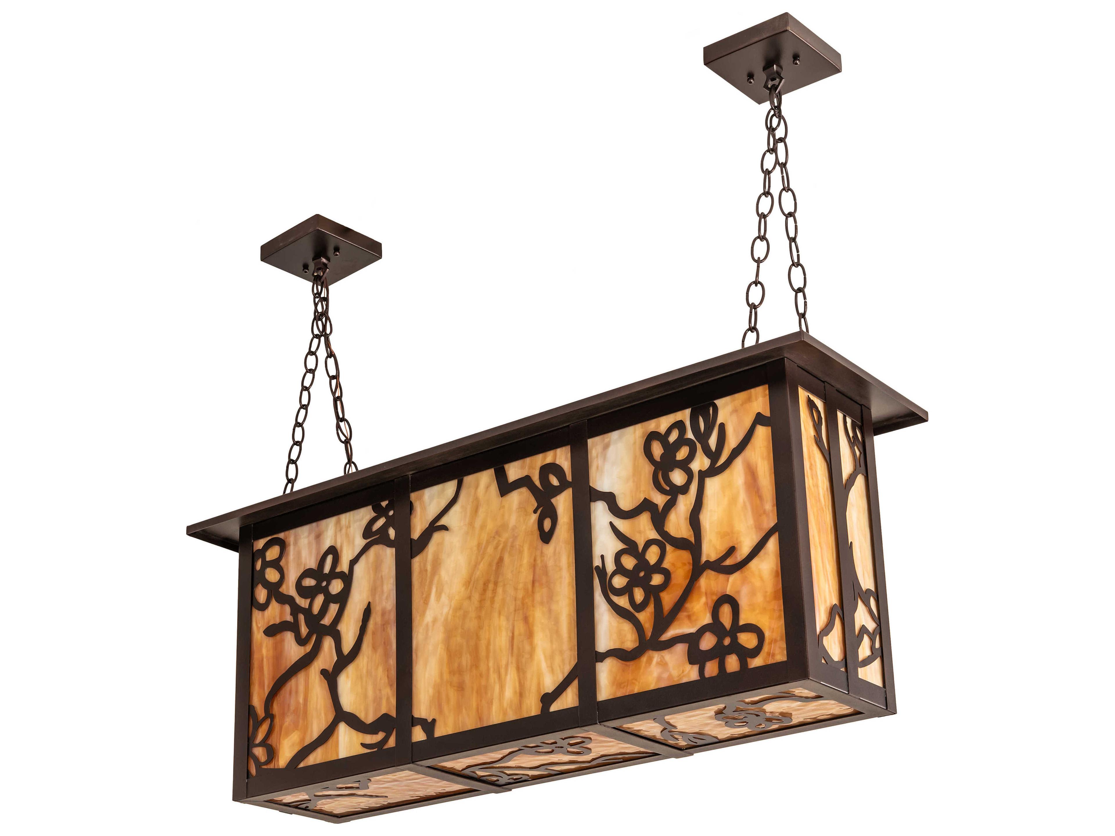 Meyda Foliage 4 - Light Glass Outdoor Hanging Light