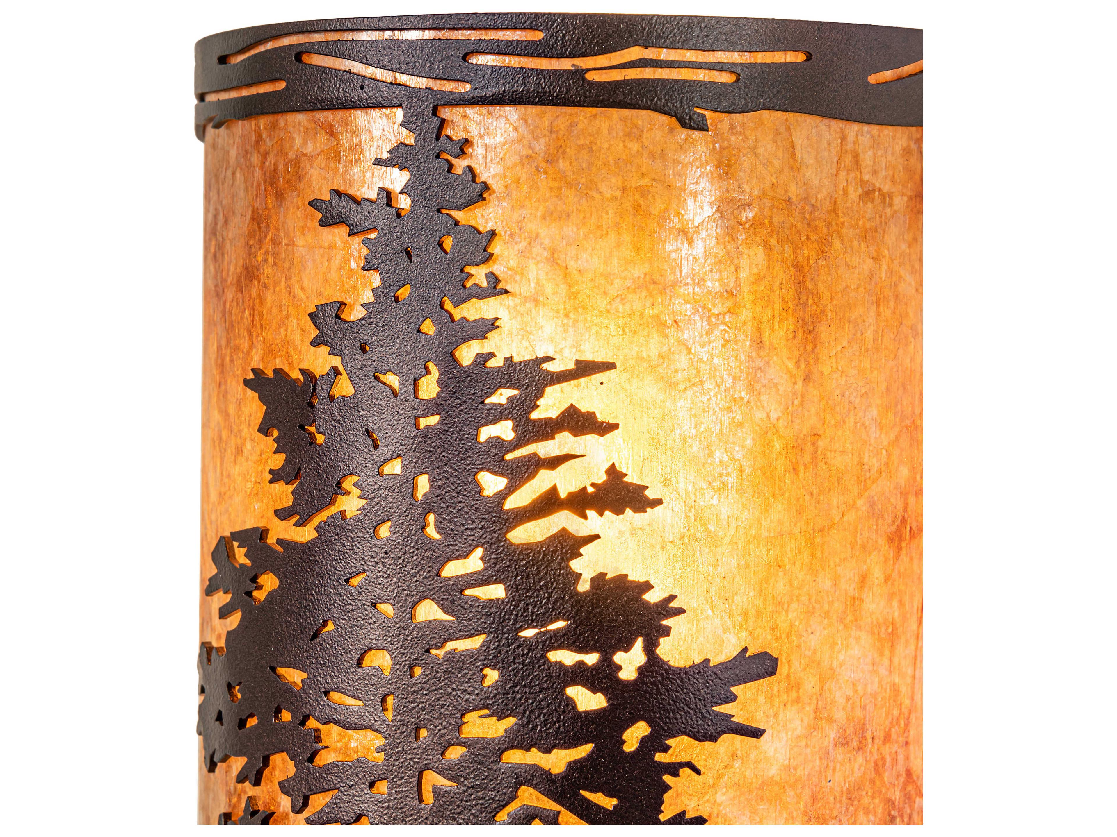 Meyda Tamarack 1-Light Mahogany Bronze Brown Wall Sconce