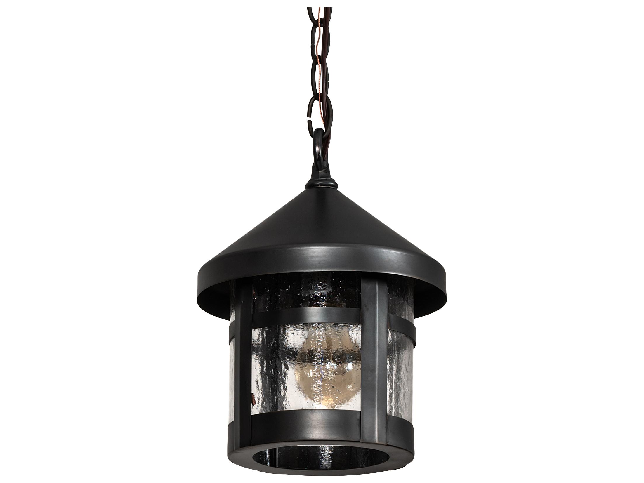Meyda Fulton 1 - Light Glass Outdoor Hanging Light
