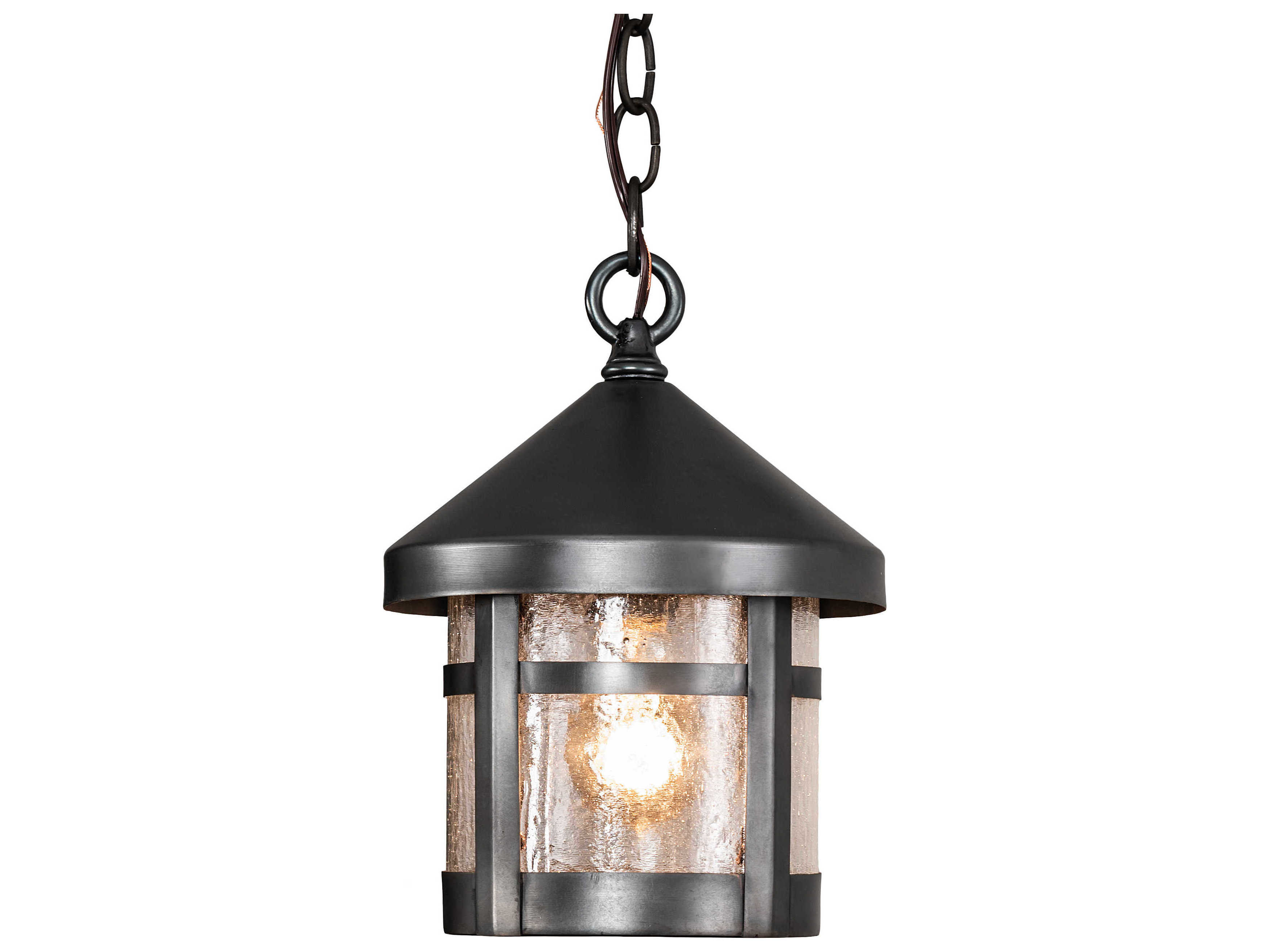 Meyda Fulton 1 - Light Glass Outdoor Hanging Light
