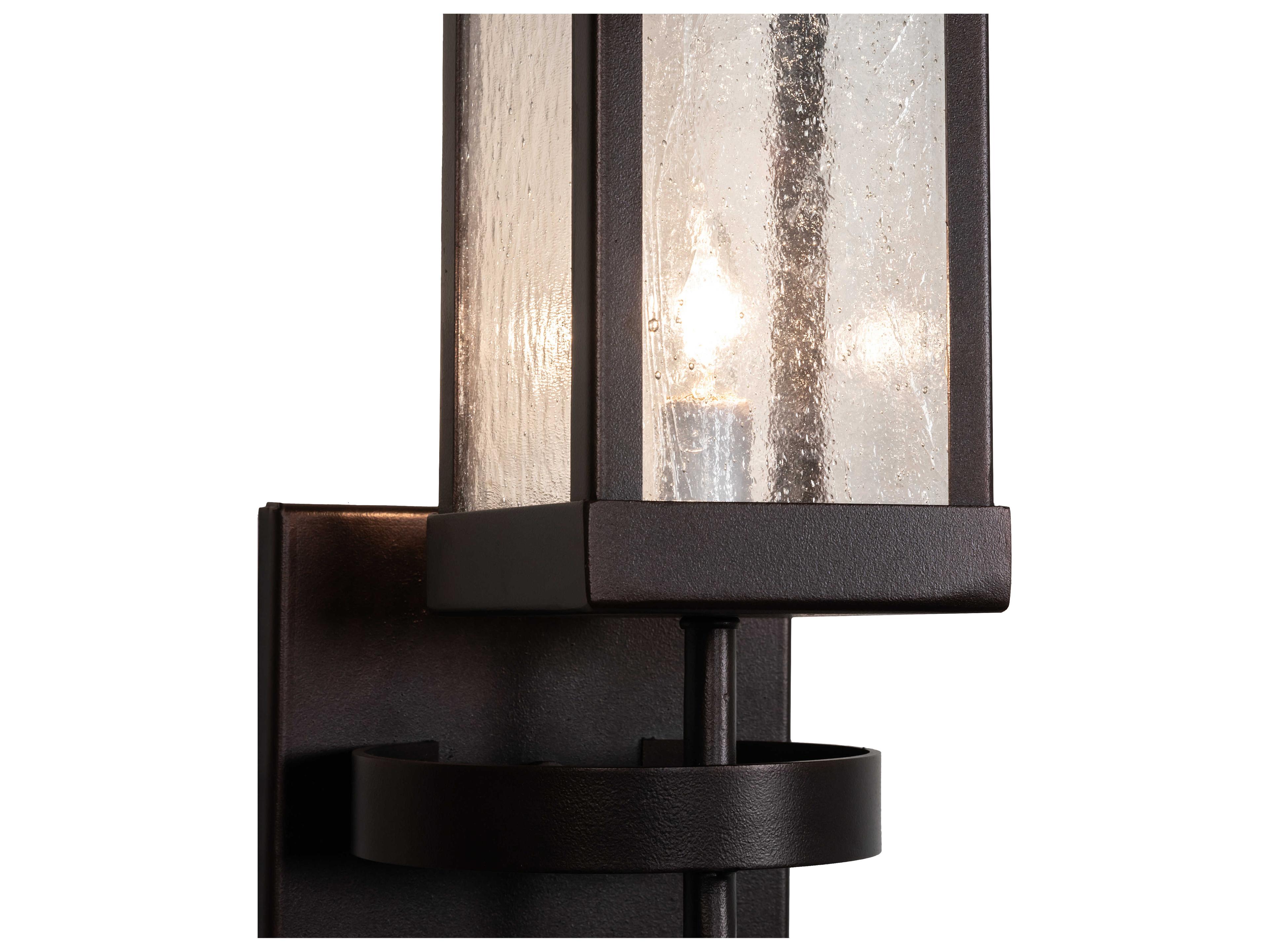 Meyda Parker Henry 1-Light Antique Brown Glass Wall Sconce