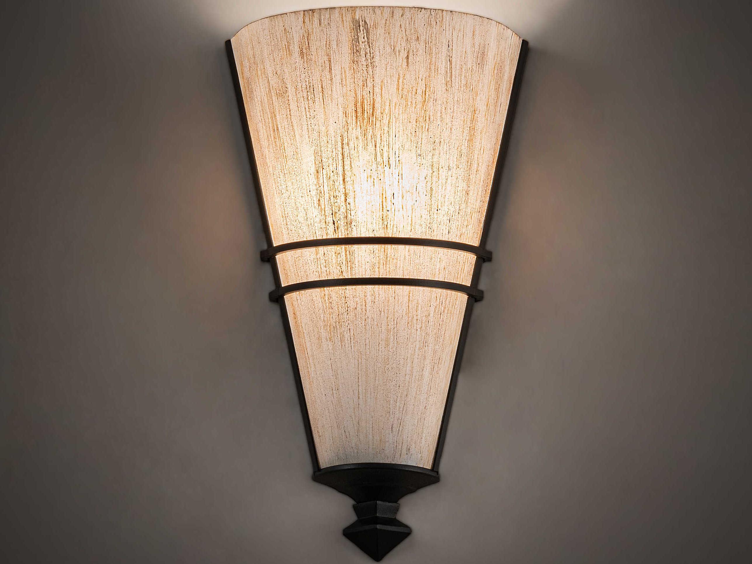 Meyda St. Lawrence 1-Light Black Beige Off White LED Wall Sconce