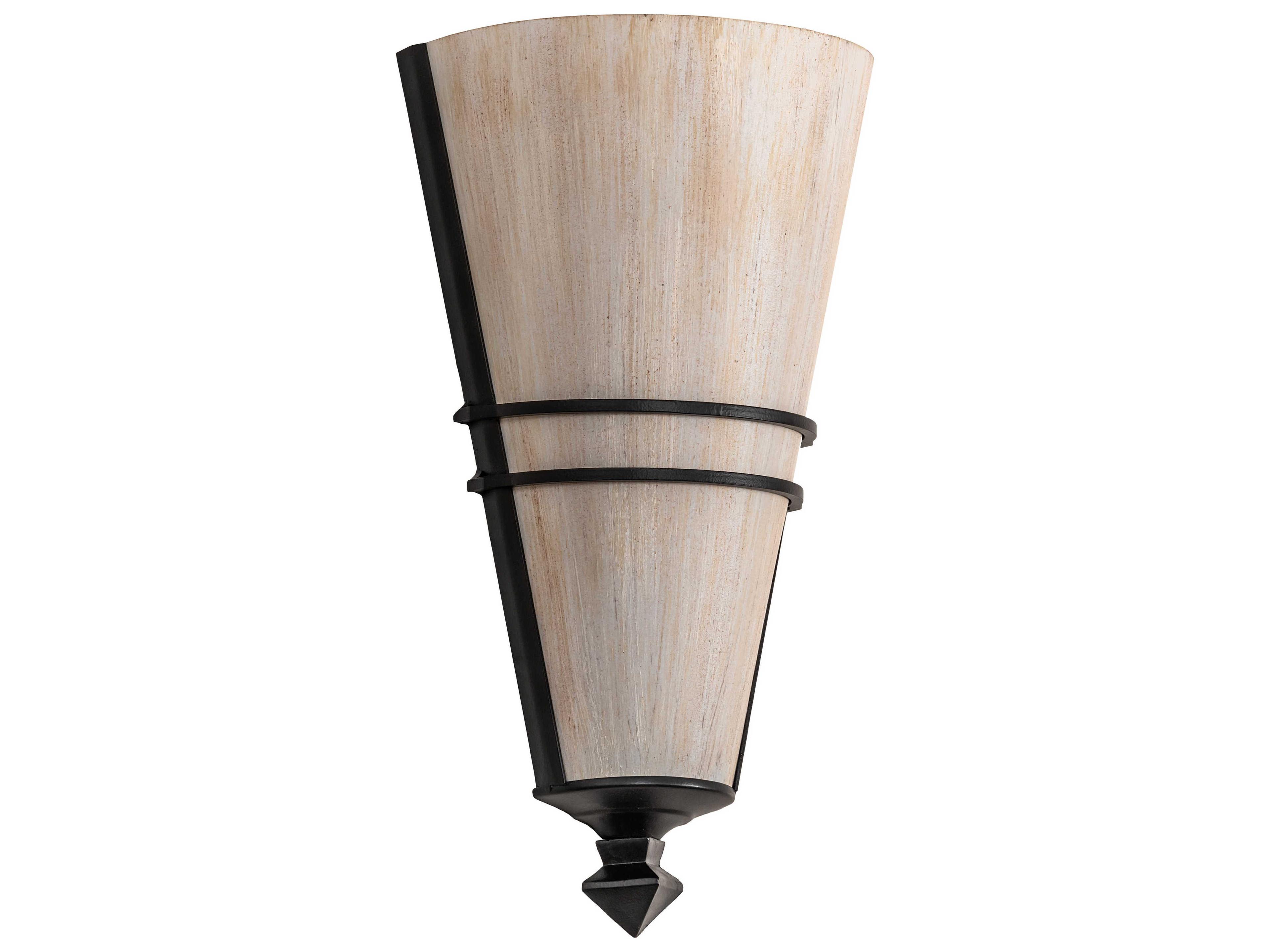Meyda St. Lawrence 1-Light Black Beige Off White LED Wall Sconce