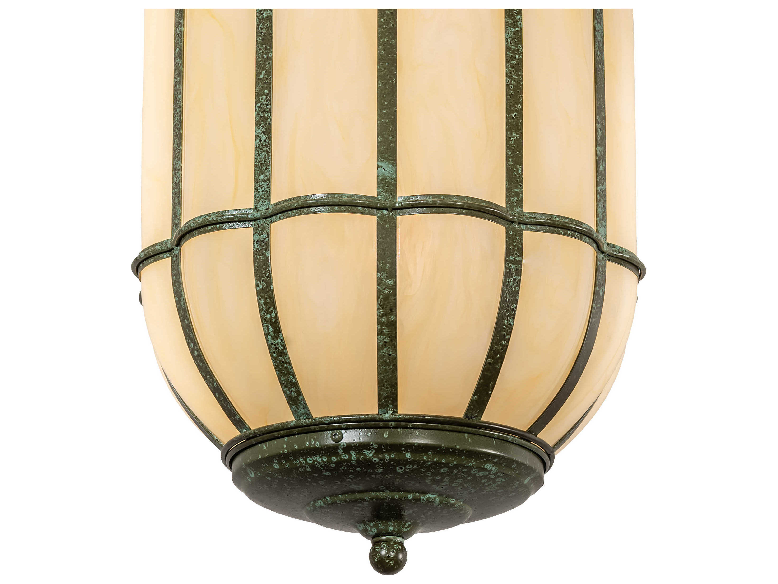 Meyda Islington 3-Light Tarnished Copper Green Pendant