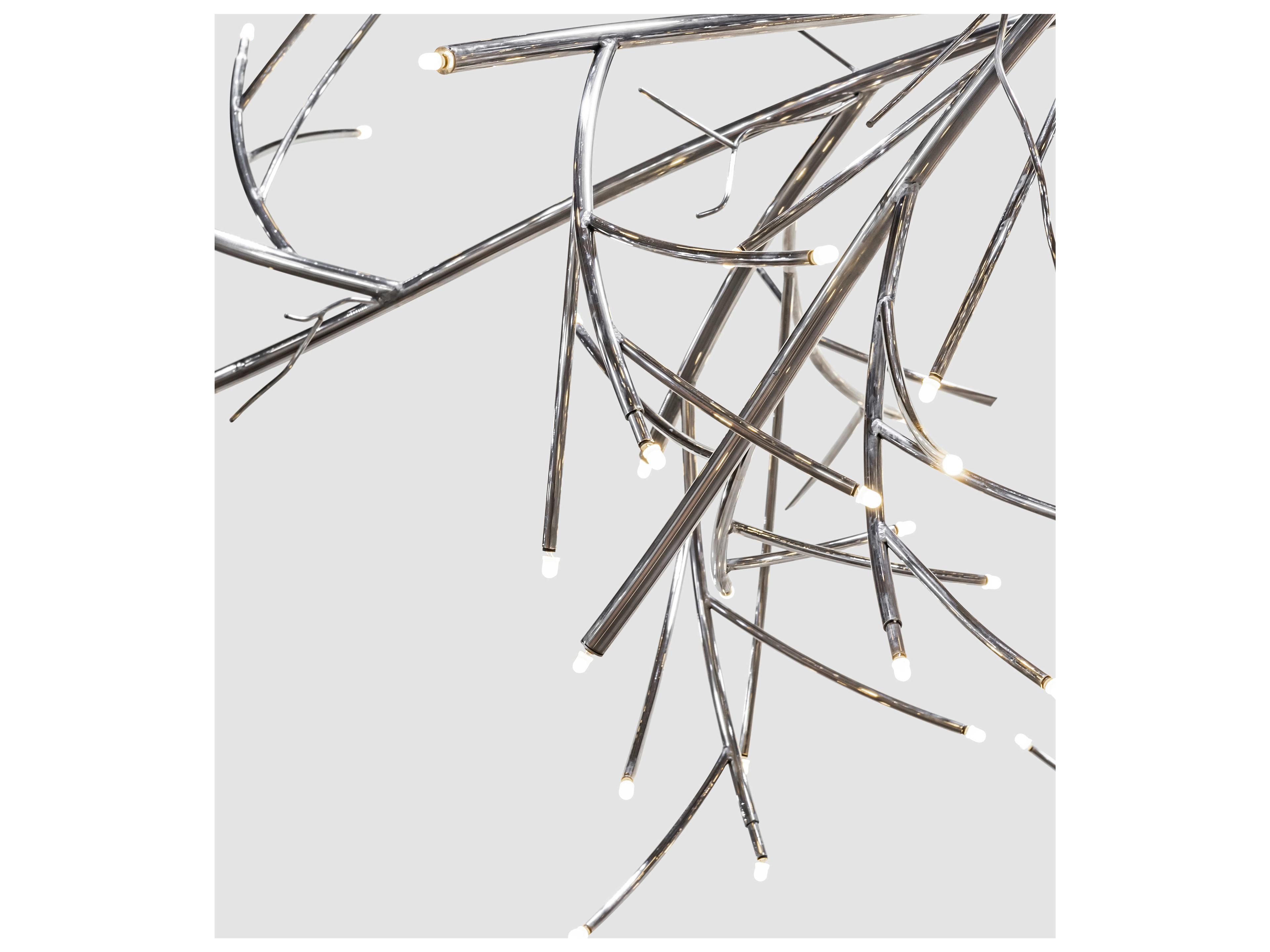 Meyda Thicket 296-Light Chrome Stainless Steel LED Sputnik Pendant