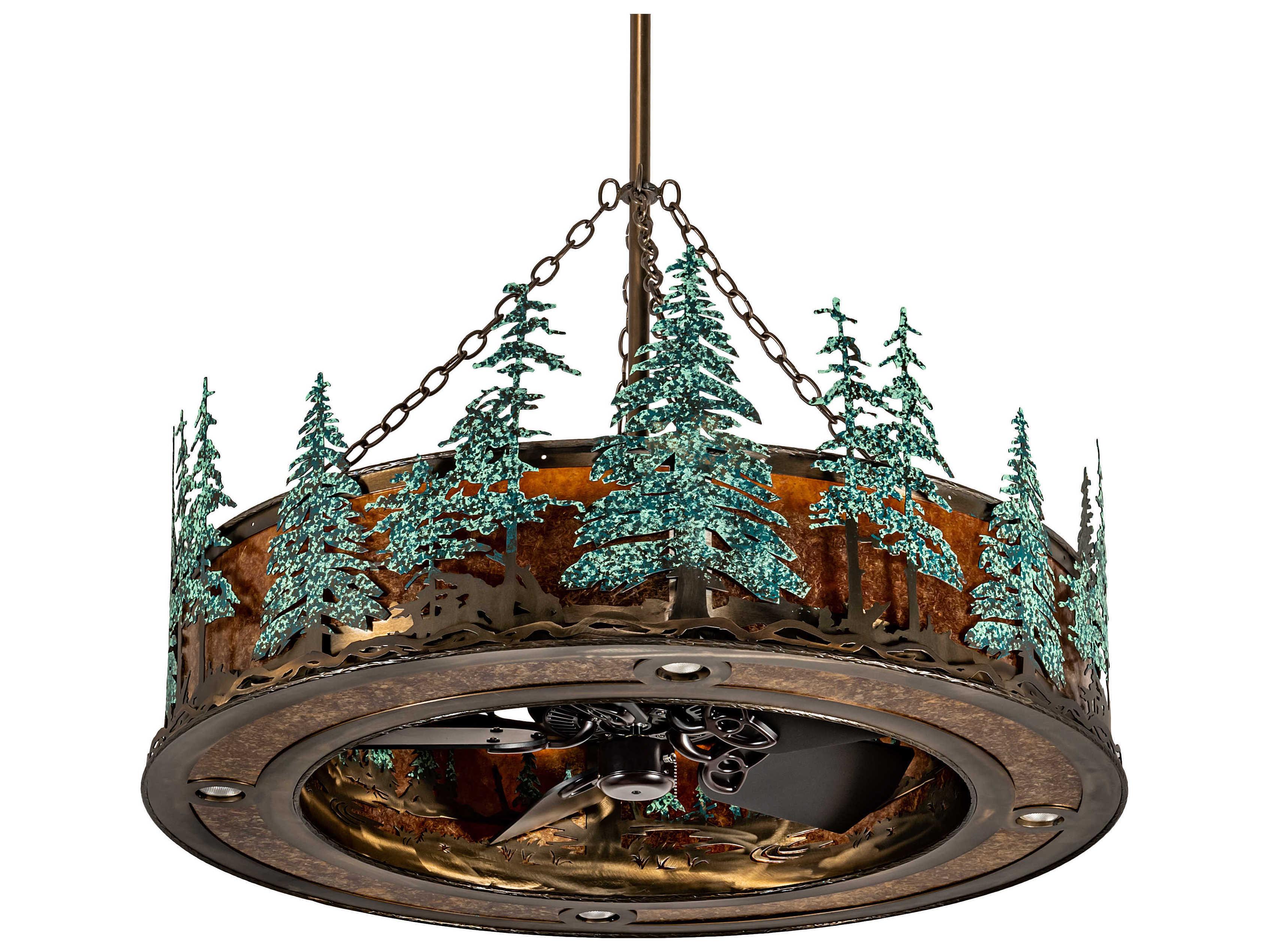 Meyda Tall Pines 45" 1 2 - Light Chandel-Air