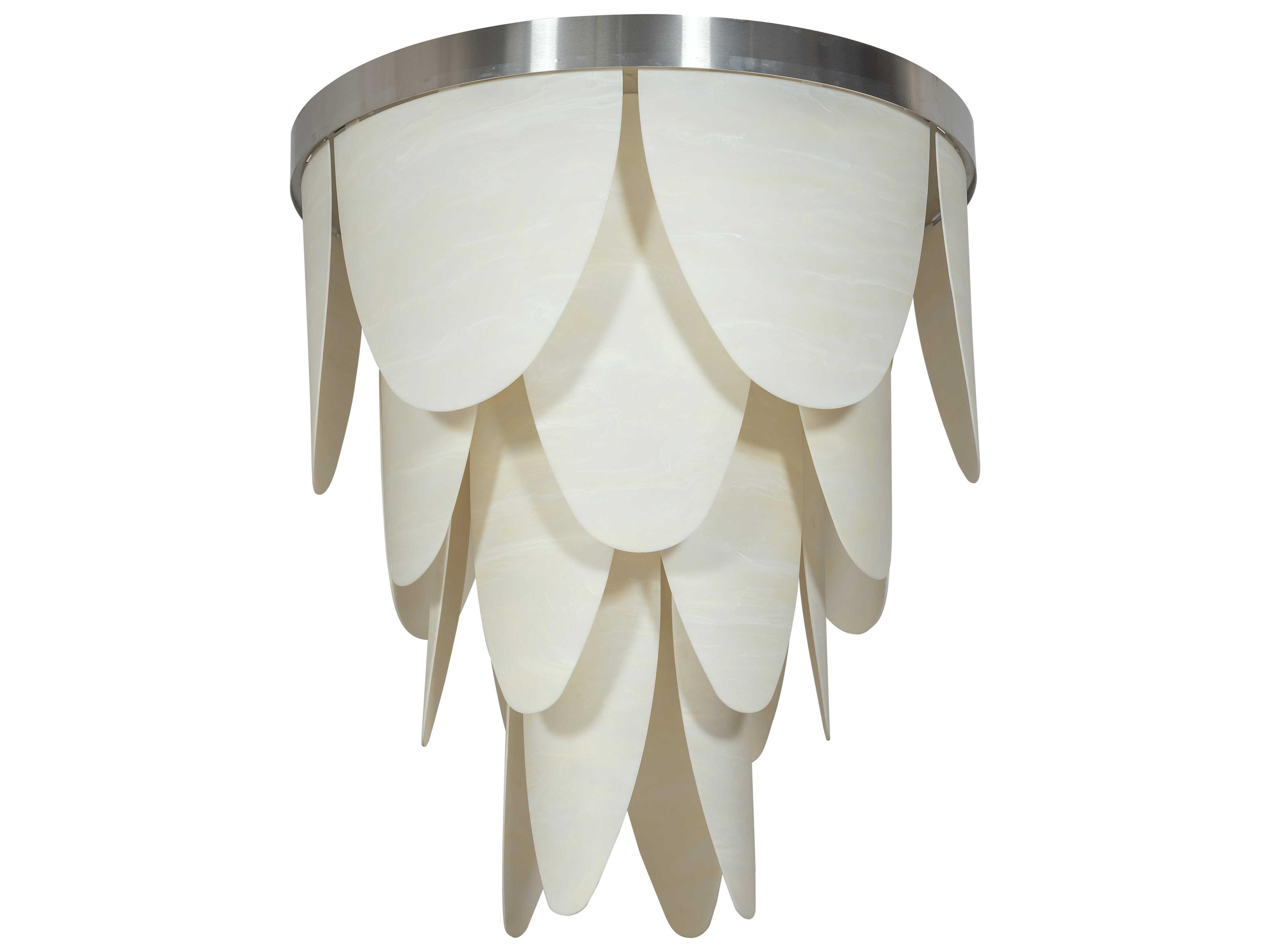 Meyda Kronick 12-Light Stainless Steel Silver Flush Mount