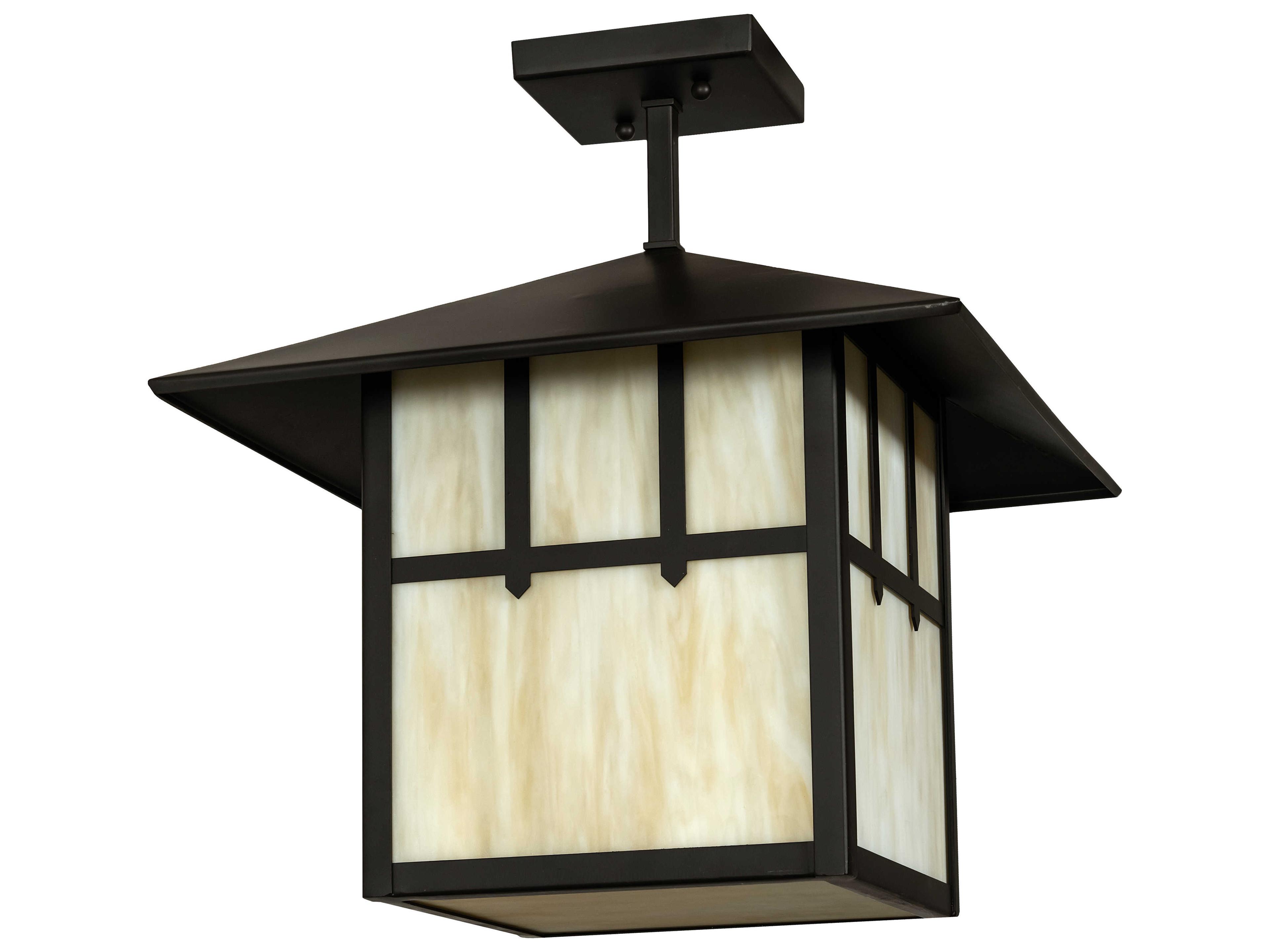 Meyda Seneca 1 - Light Glass Outdoor Hanging Light