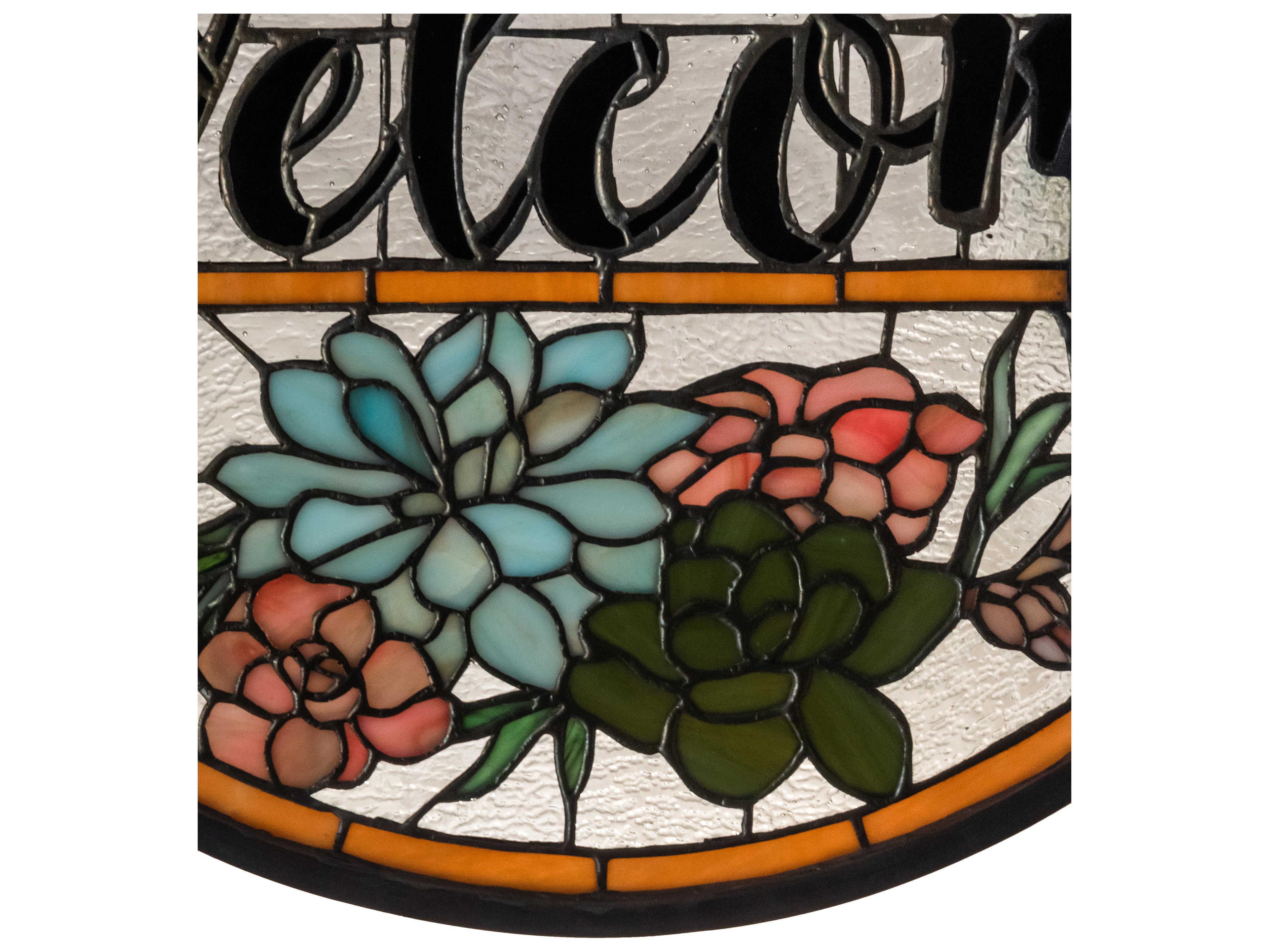 Meyda Welcome Glass Wall Art